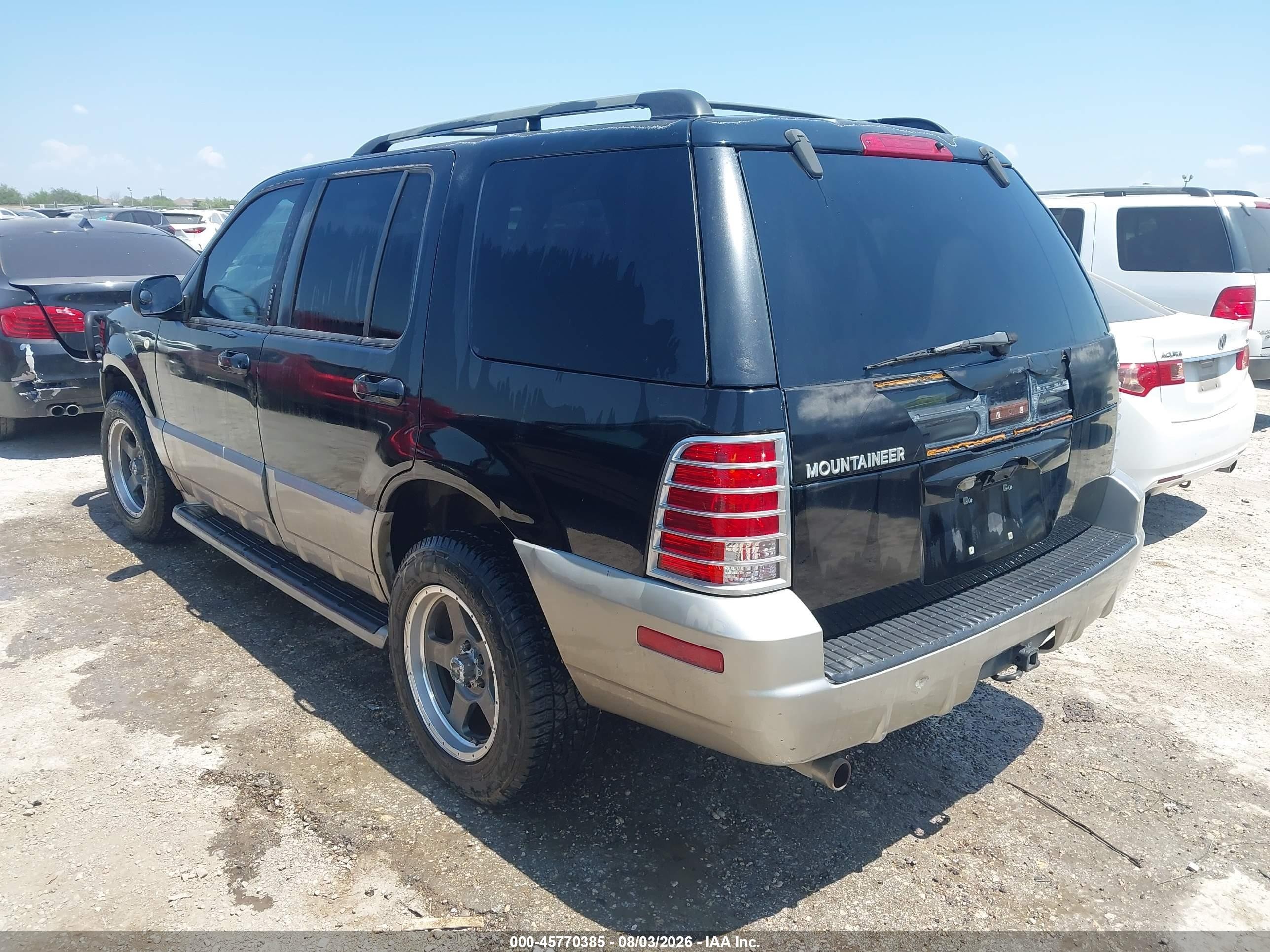 2003 Mercury Mountaineer   Black vin: 4M2ZU66K73ZJ45151