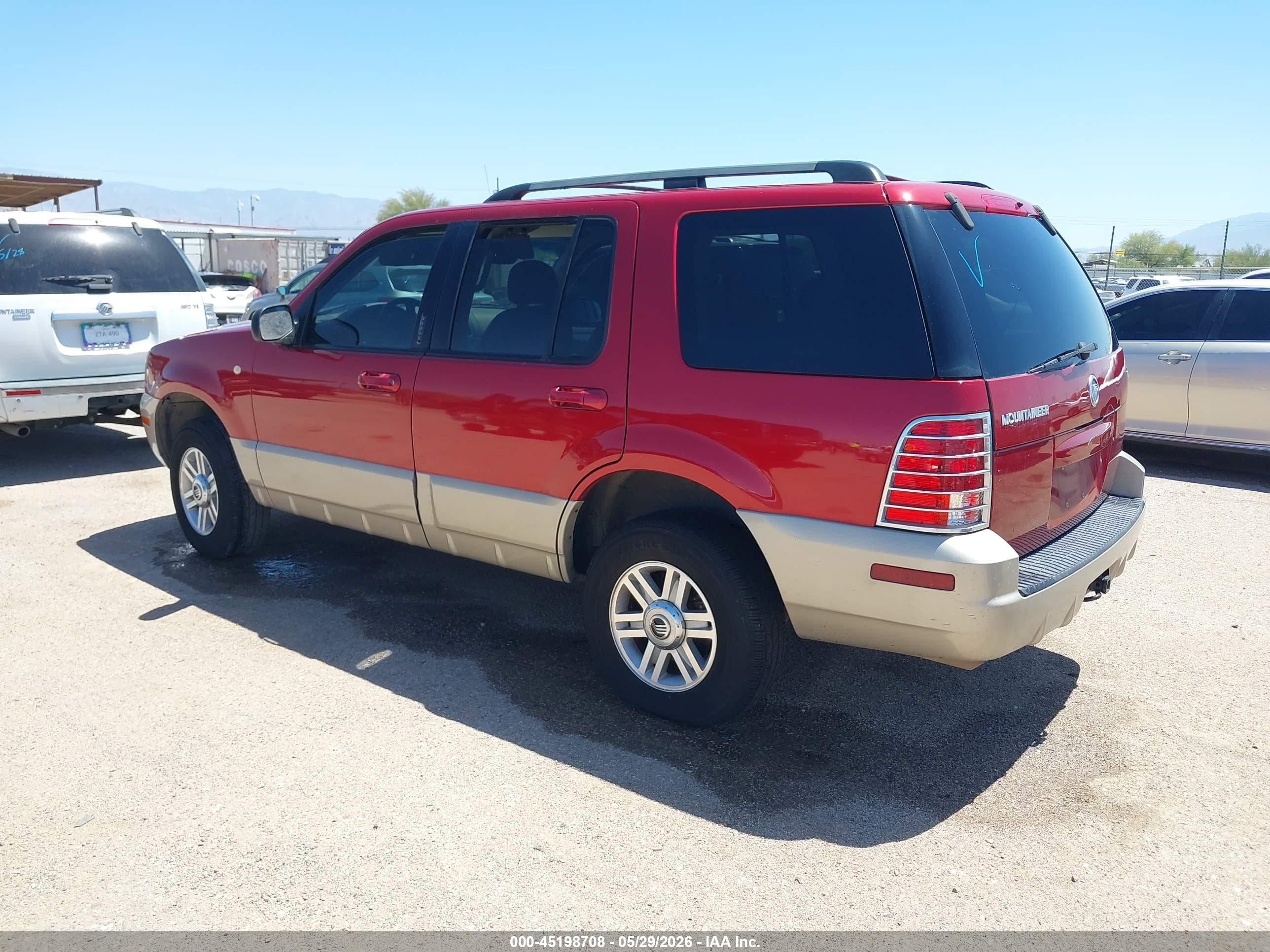 2004 Mercury Mountaineer   Burgundy vin: 4M2ZU66W84UJ07915