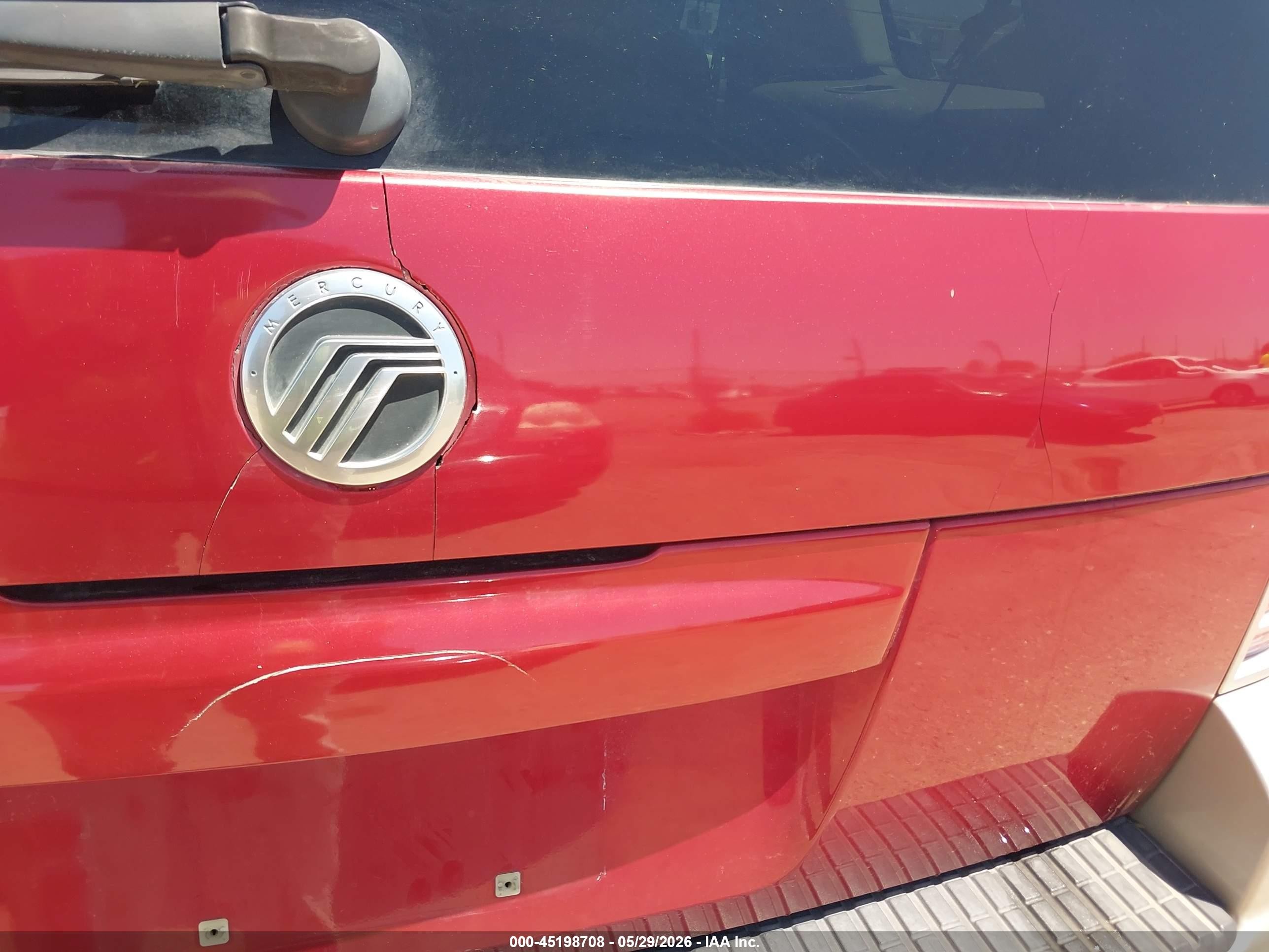 2004 Mercury Mountaineer   Burgundy vin: 4M2ZU66W84UJ07915