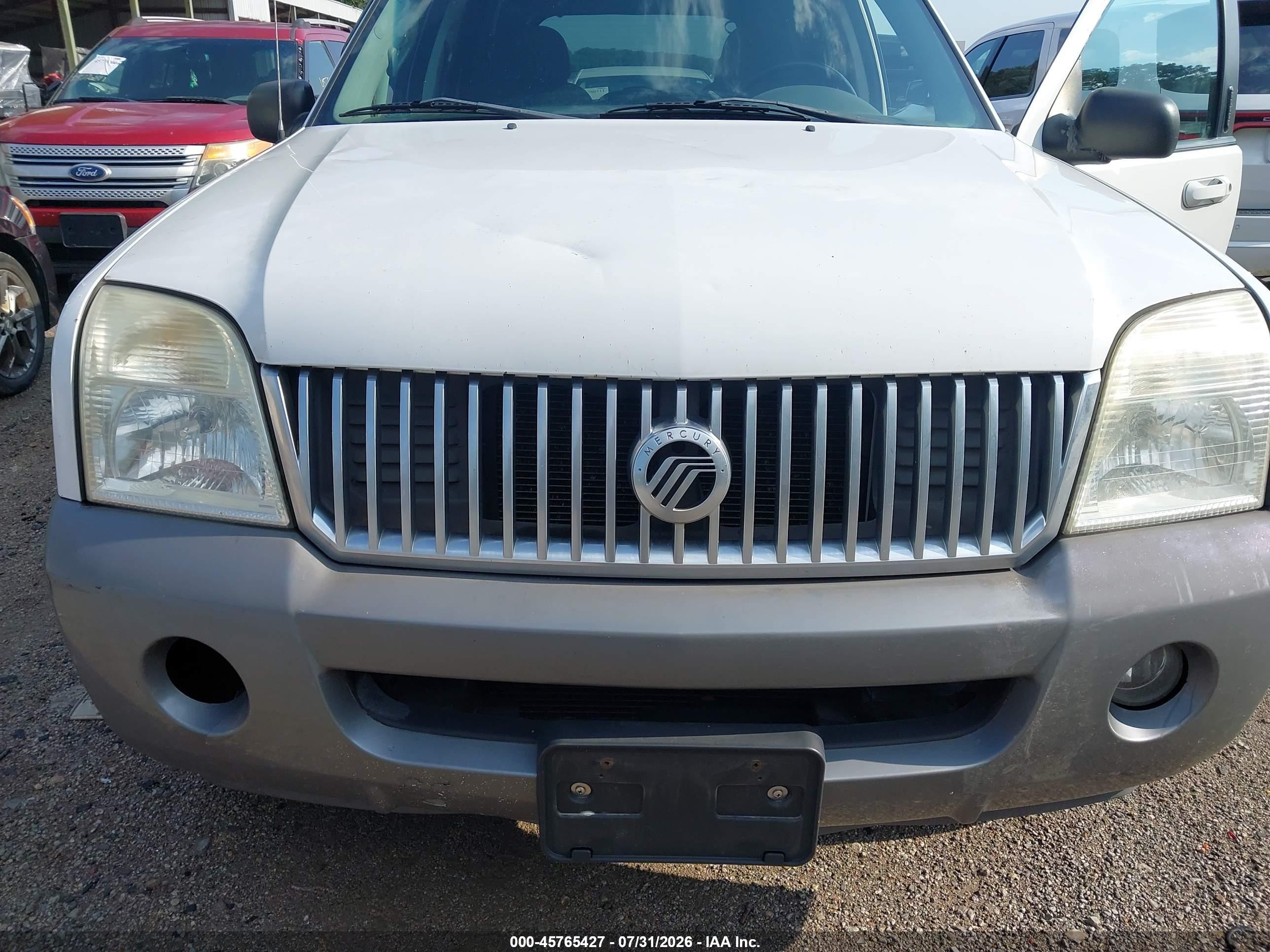 2002 Mercury Mountaineer   White vin: 4M2ZU86E42ZJ29185