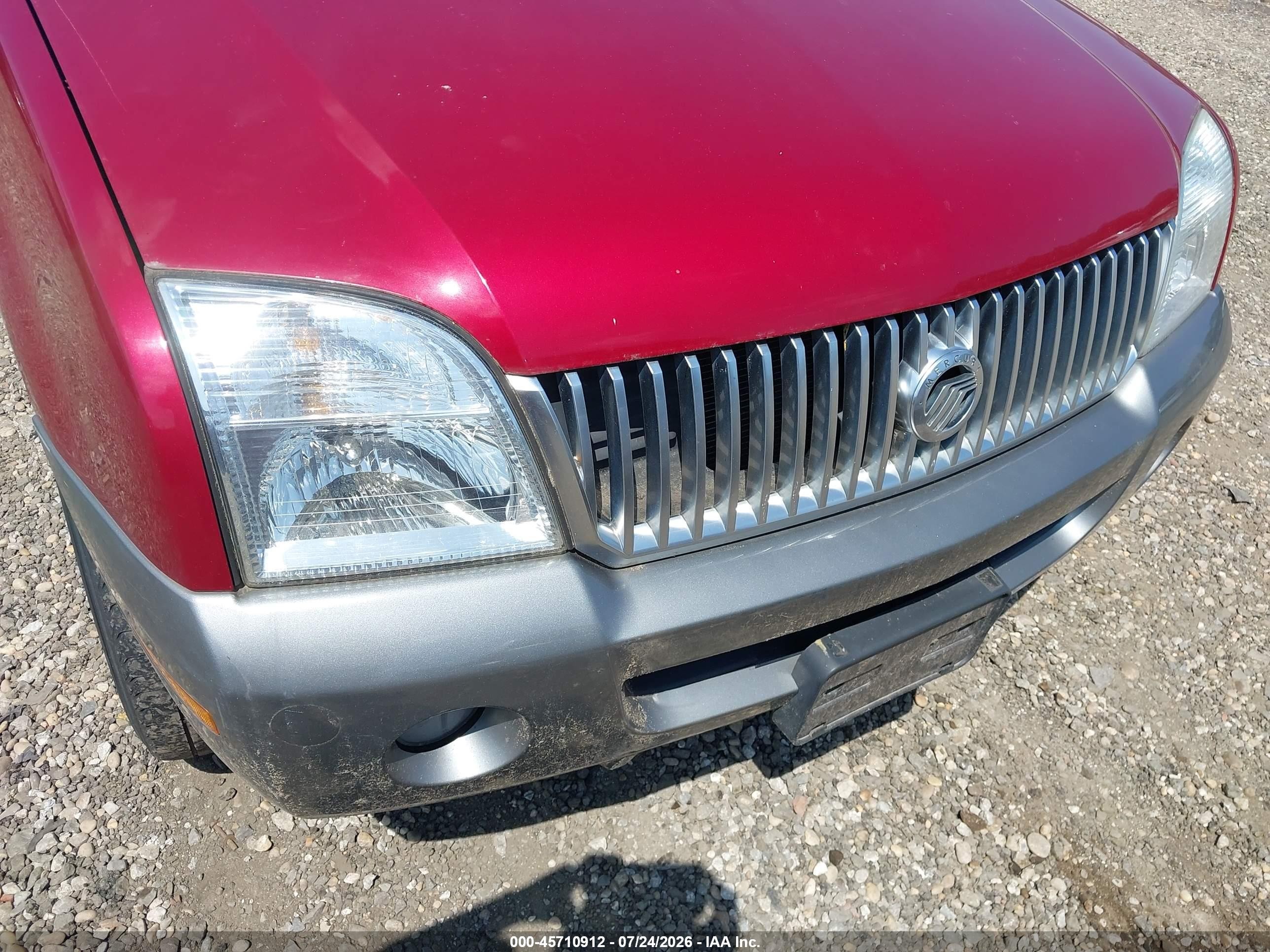 2005 Mercury Mountaineer   Red vin: 4M2ZU86E65UA04676