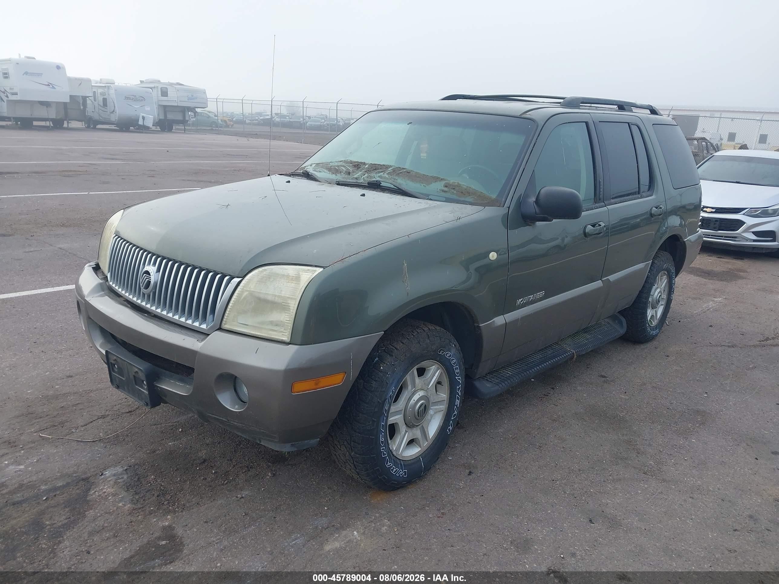 2002 Mercury Mountaineer   Green vin: 4M2ZU86E82ZJ23339