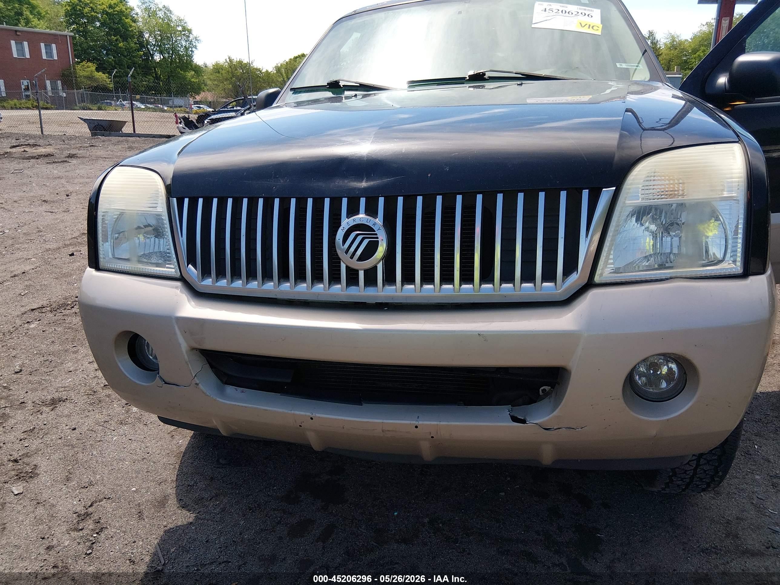 2004 Mercury Mountaineer   Black vin: 4M2ZU86E94UJ18246