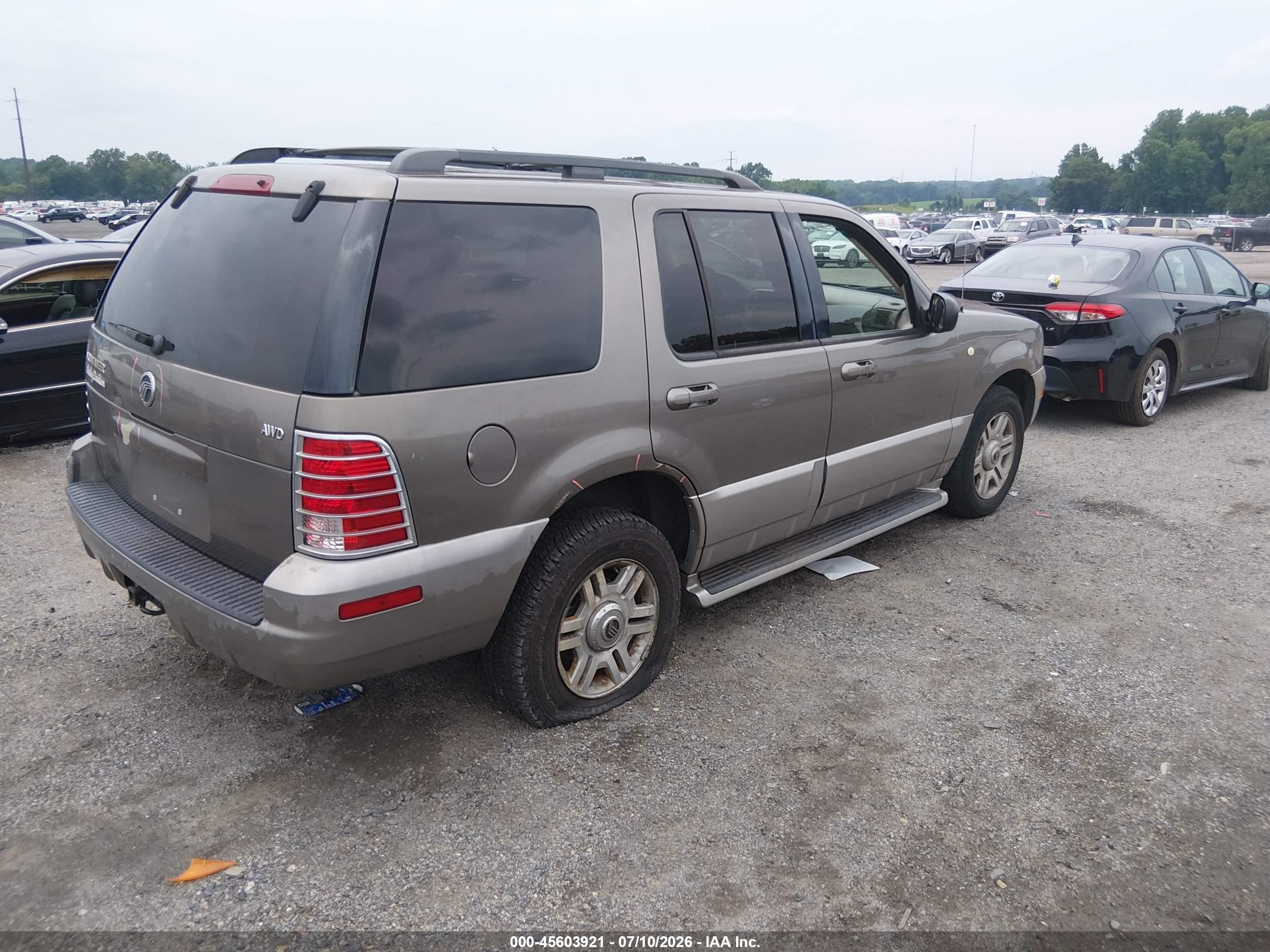 2003 Mercury Mountaineer Green vin: 4M2ZU86K13ZJ37932