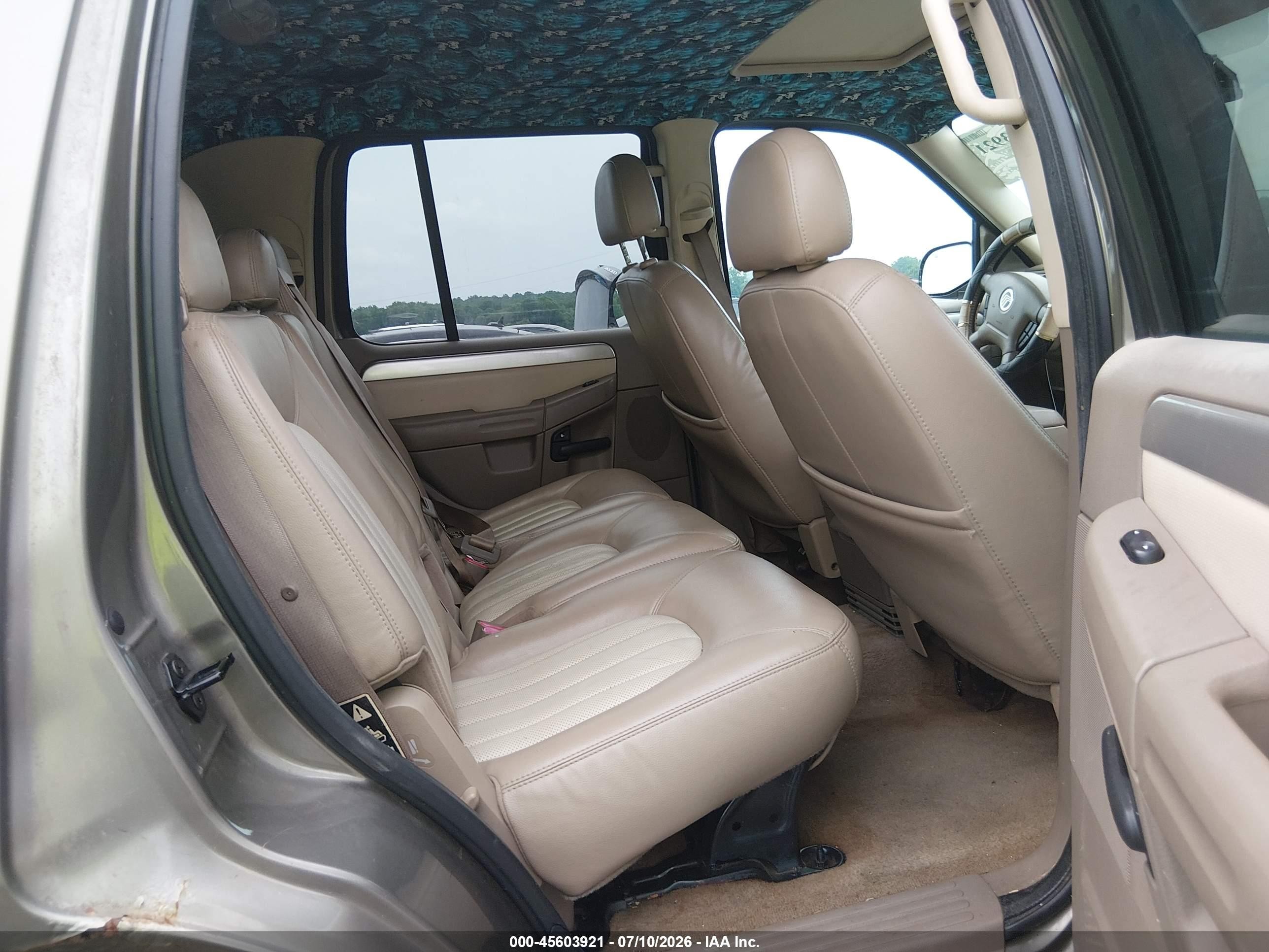 2003 Mercury Mountaineer Green vin: 4M2ZU86K13ZJ37932