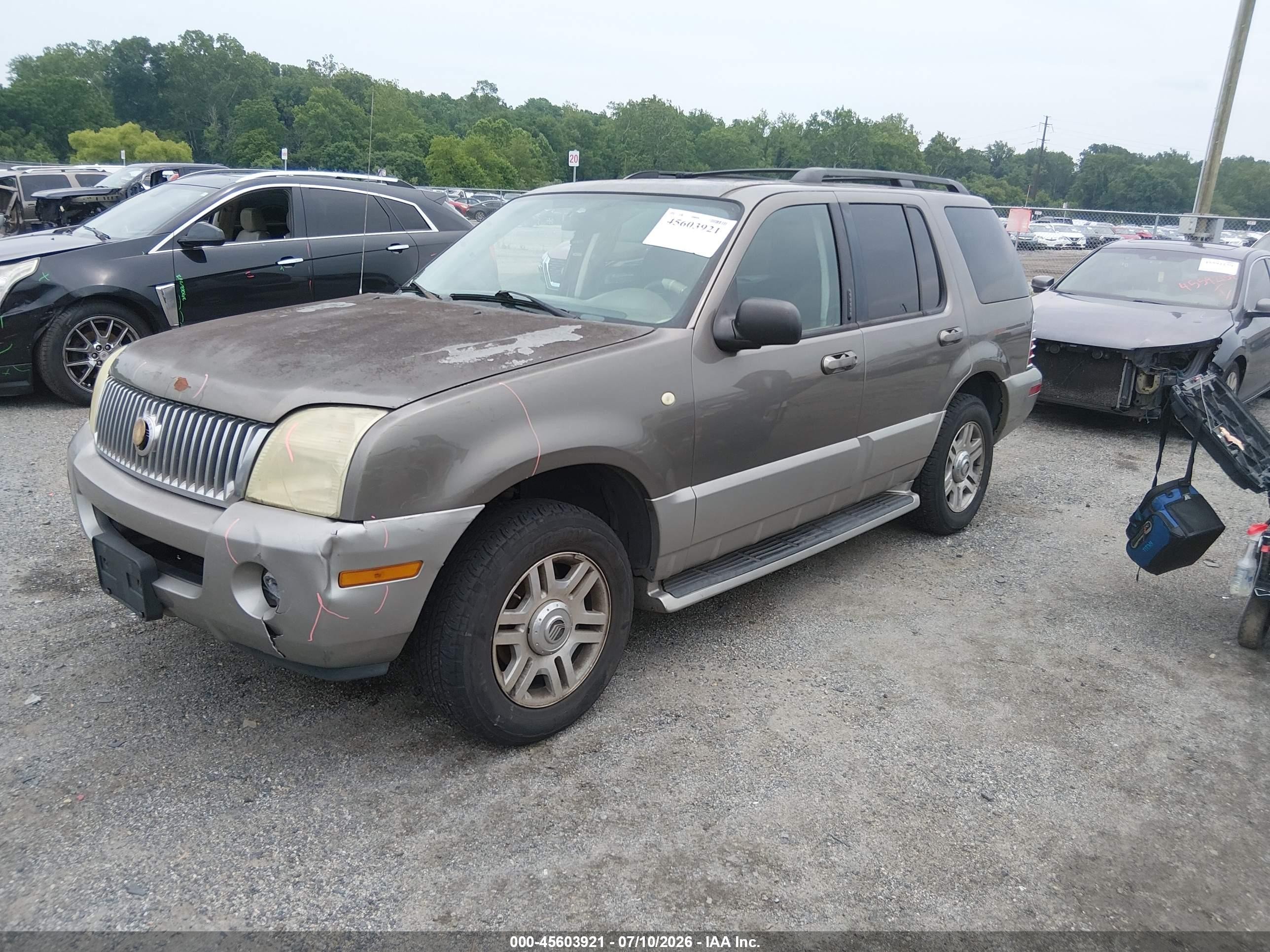 2003 Mercury Mountaineer Green vin: 4M2ZU86K13ZJ37932
