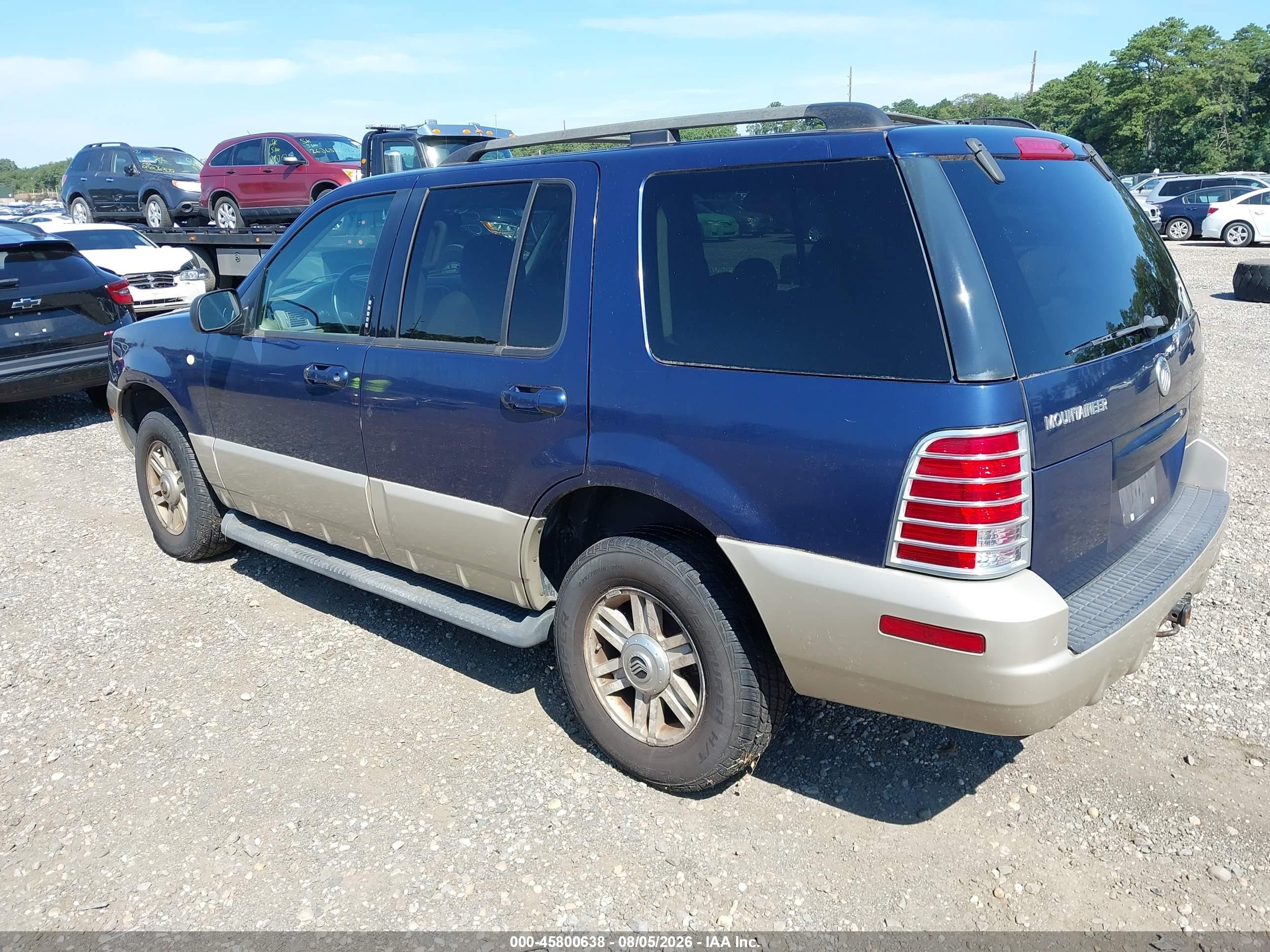 2004 Mercury Mountaineer   Blue vin: 4M2ZU86K14UJ12348