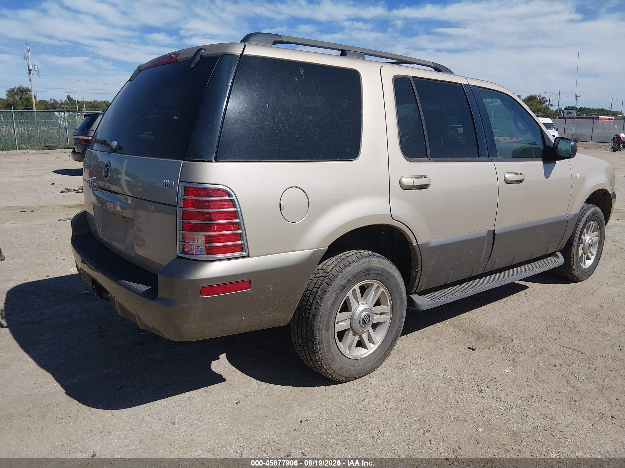 2004 Mercury Mountaineer   Коричневый vin: 4M2ZU86K74UJ07445
