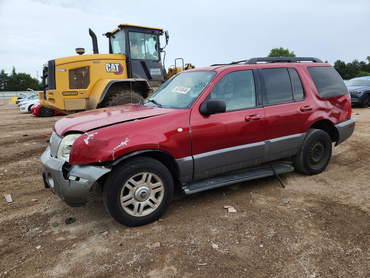 2005 Mercury Mountaineer Red vin: 4M2ZU86K85ZJ20984