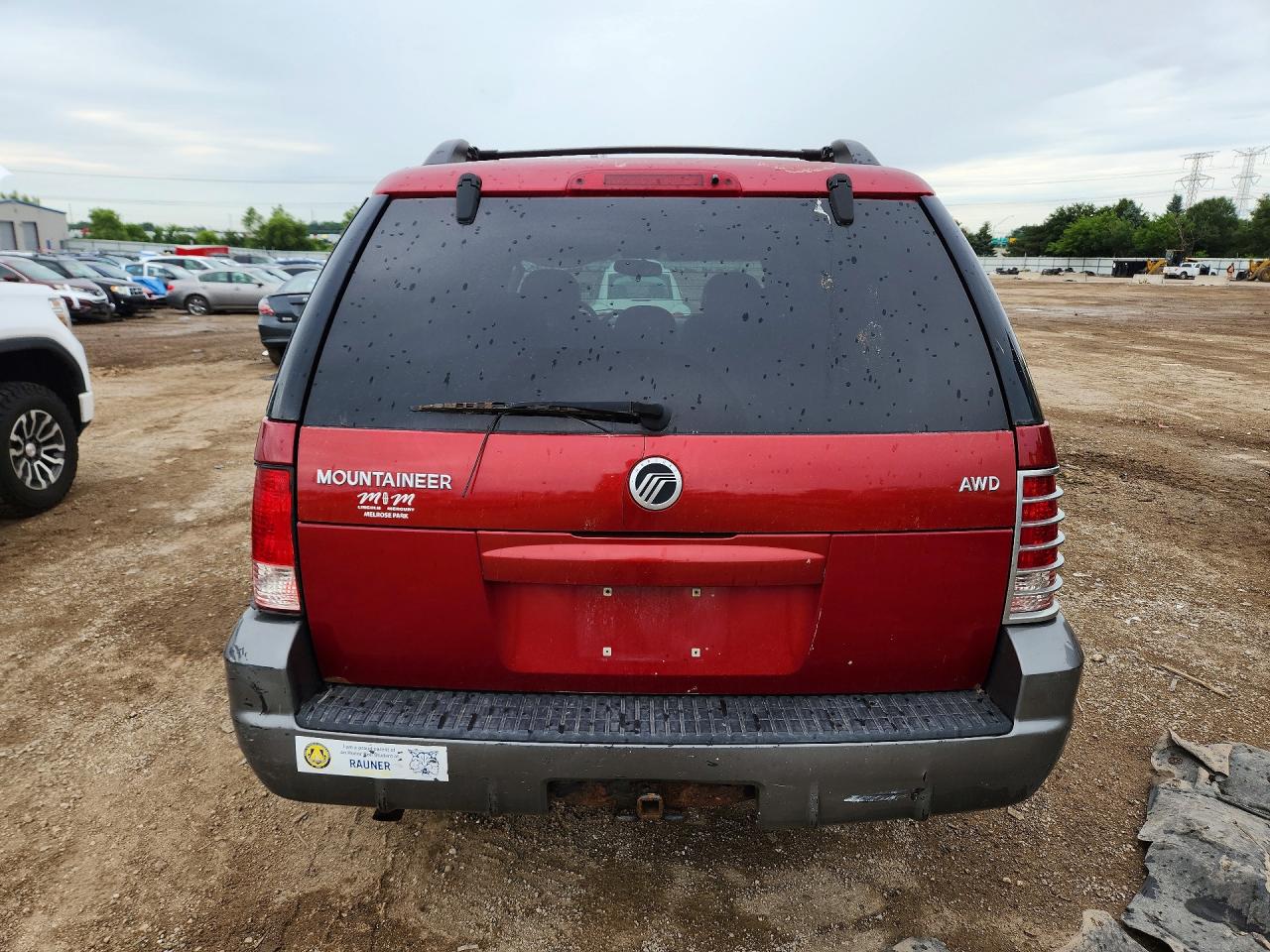2005 Mercury Mountaineer Red vin: 4M2ZU86K85ZJ20984