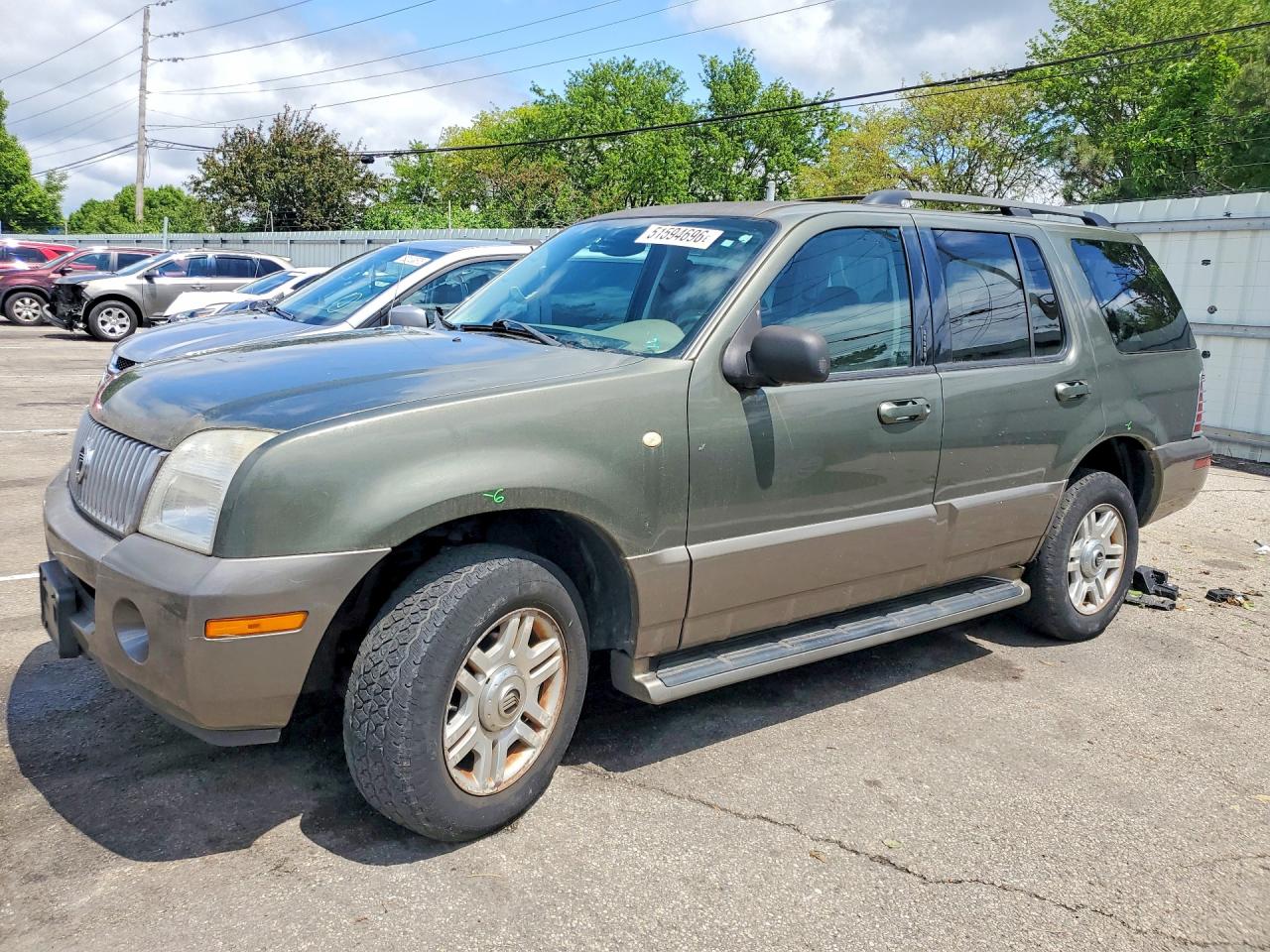 2004 Mercury Mountaineer Green vin: 4M2ZU86KX4UJ16365