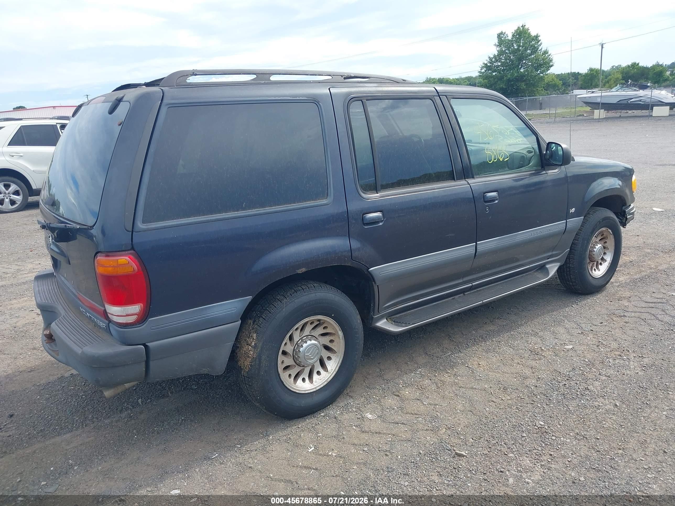 2000 Mercury Mountaineer Blue vin: 4M2ZU86P1YUJ46291