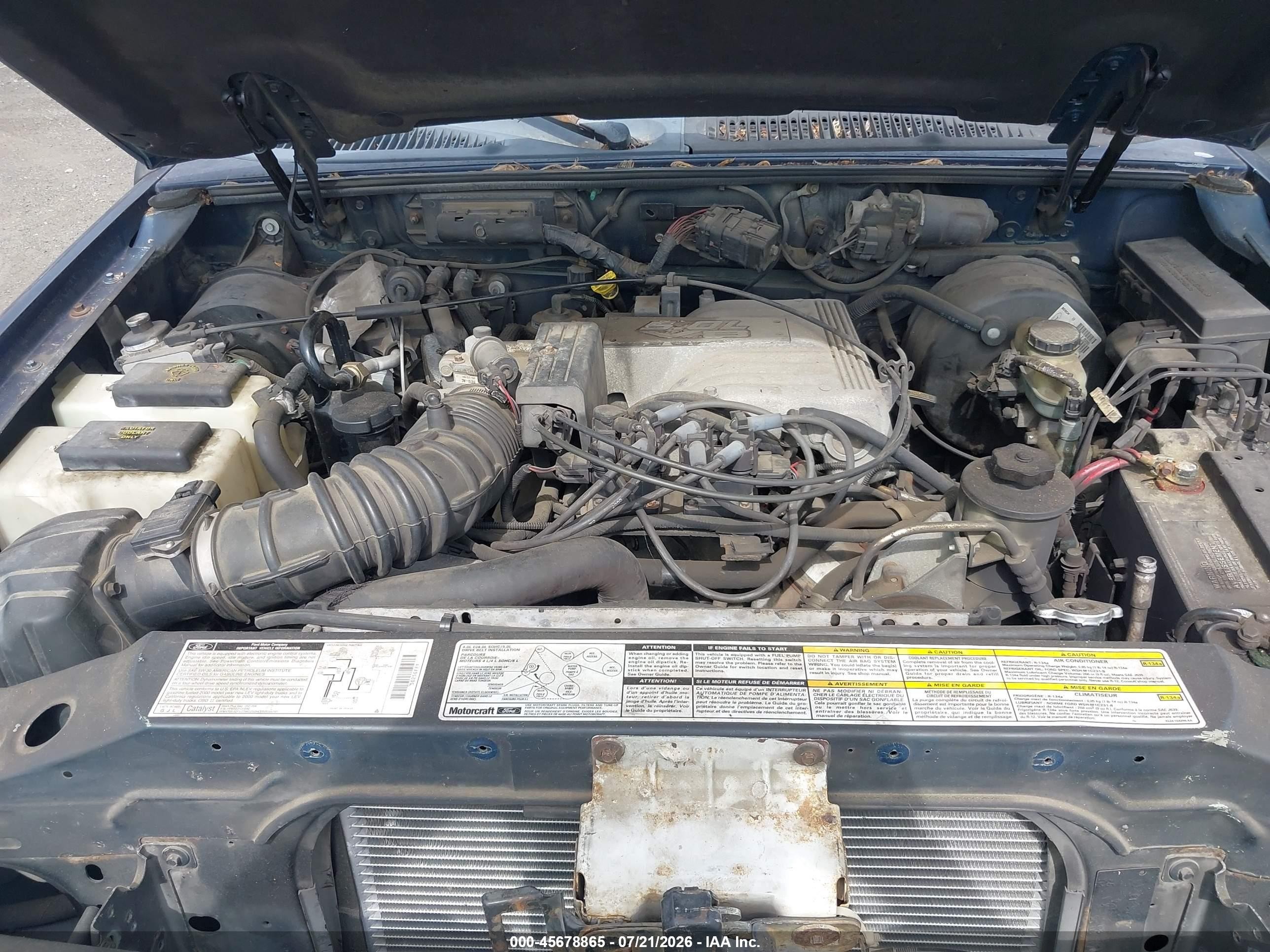 2000 Mercury Mountaineer Blue vin: 4M2ZU86P1YUJ46291