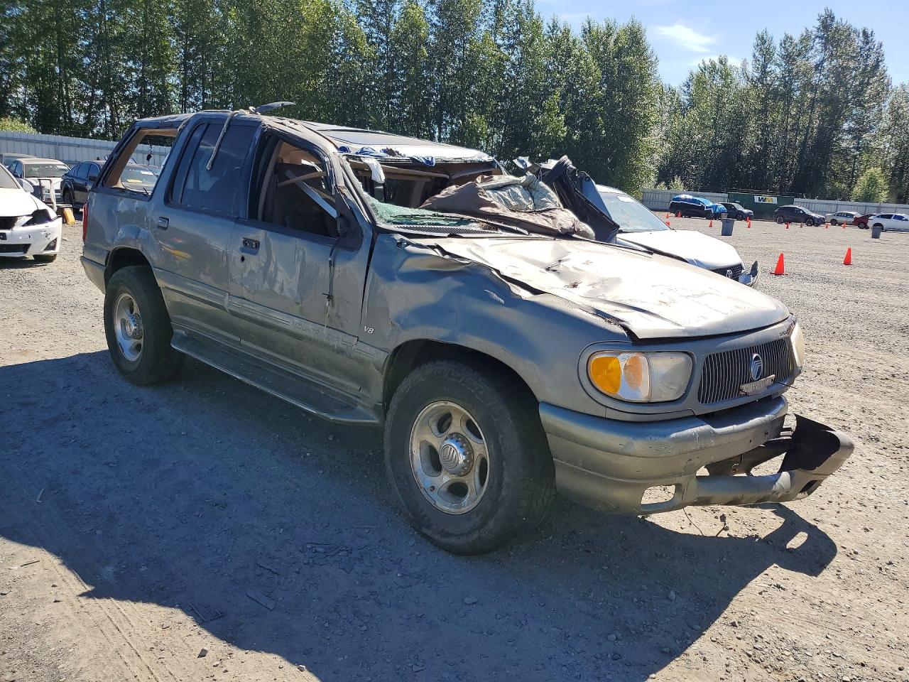 2000 Mercury Mountaineer Gray vin: 4M2ZU86P3YUJ28178