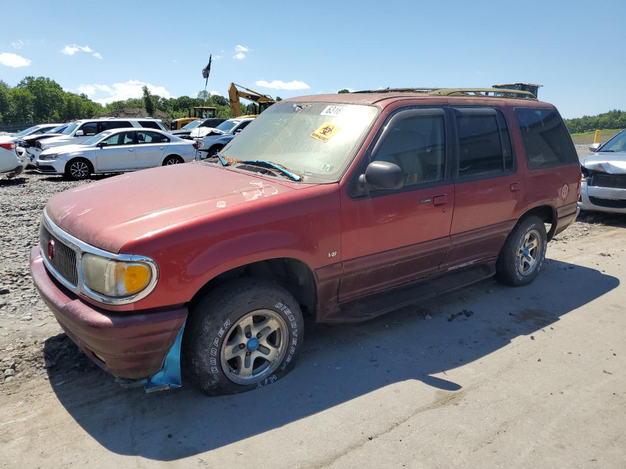2001 Mercury Mountaineer Темно-бордовый vin: 4M2ZU86P81UJ06330