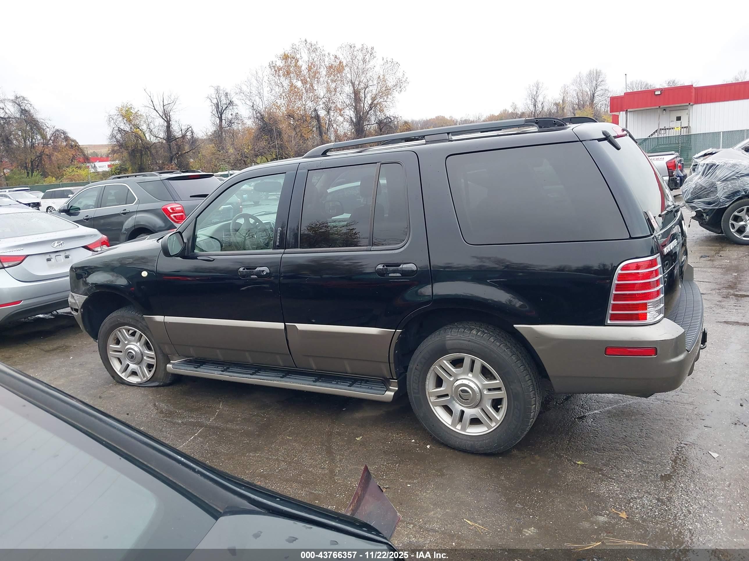 2004 Mercury Mountaineer   Black vin: 4M2ZU86W24UJ17710