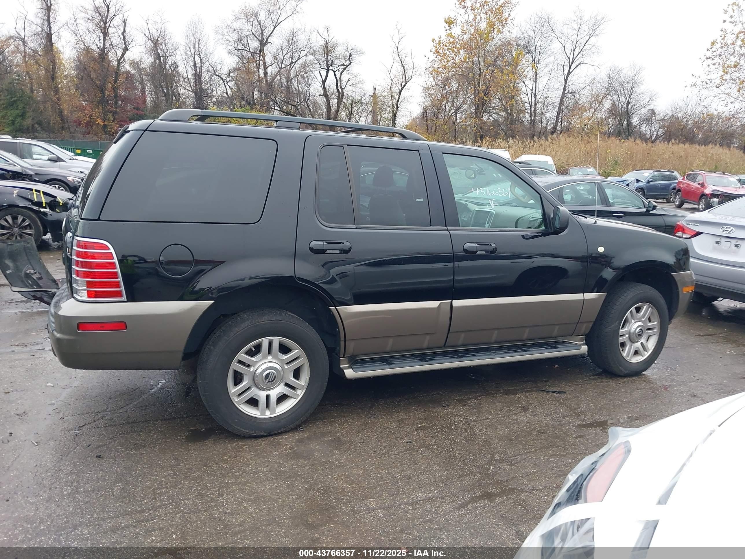 2004 Mercury Mountaineer   Black vin: 4M2ZU86W24UJ17710