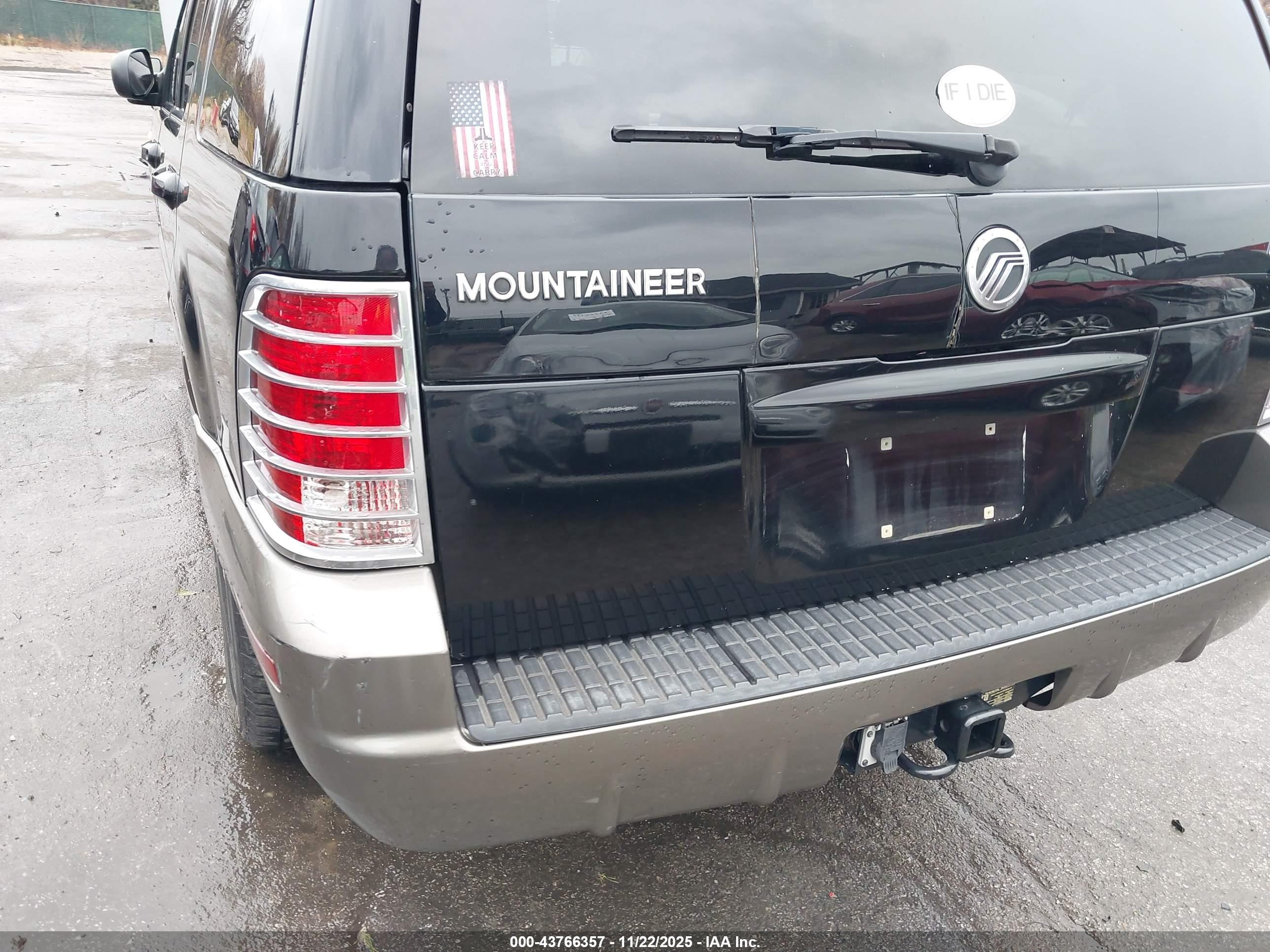 2004 Mercury Mountaineer   Black vin: 4M2ZU86W24UJ17710