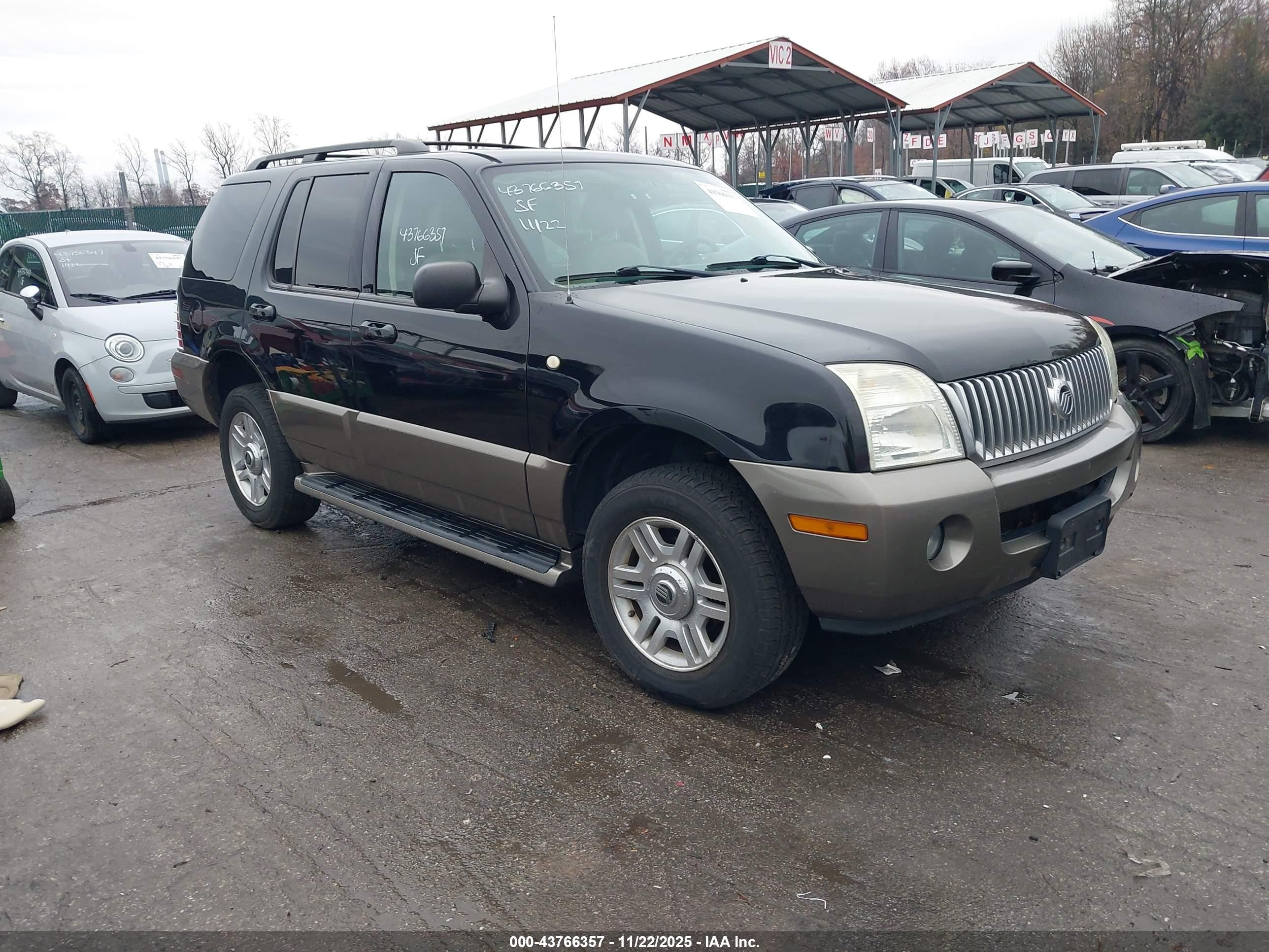 2004 Mercury Mountaineer   Black vin: 4M2ZU86W24UJ17710