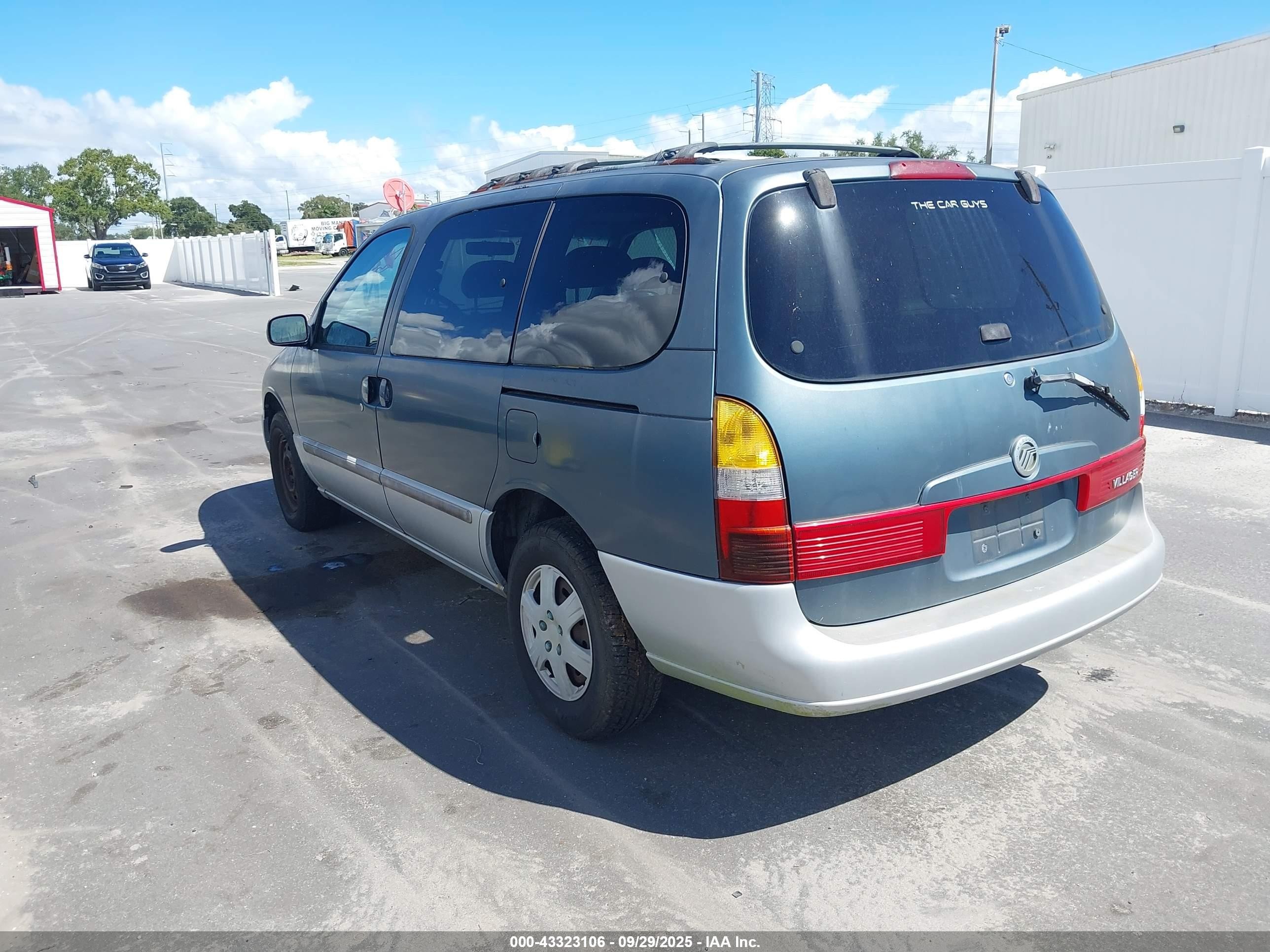 2001 Mercury Villager   Blue vin: 4M2ZV11T21DJ07904
