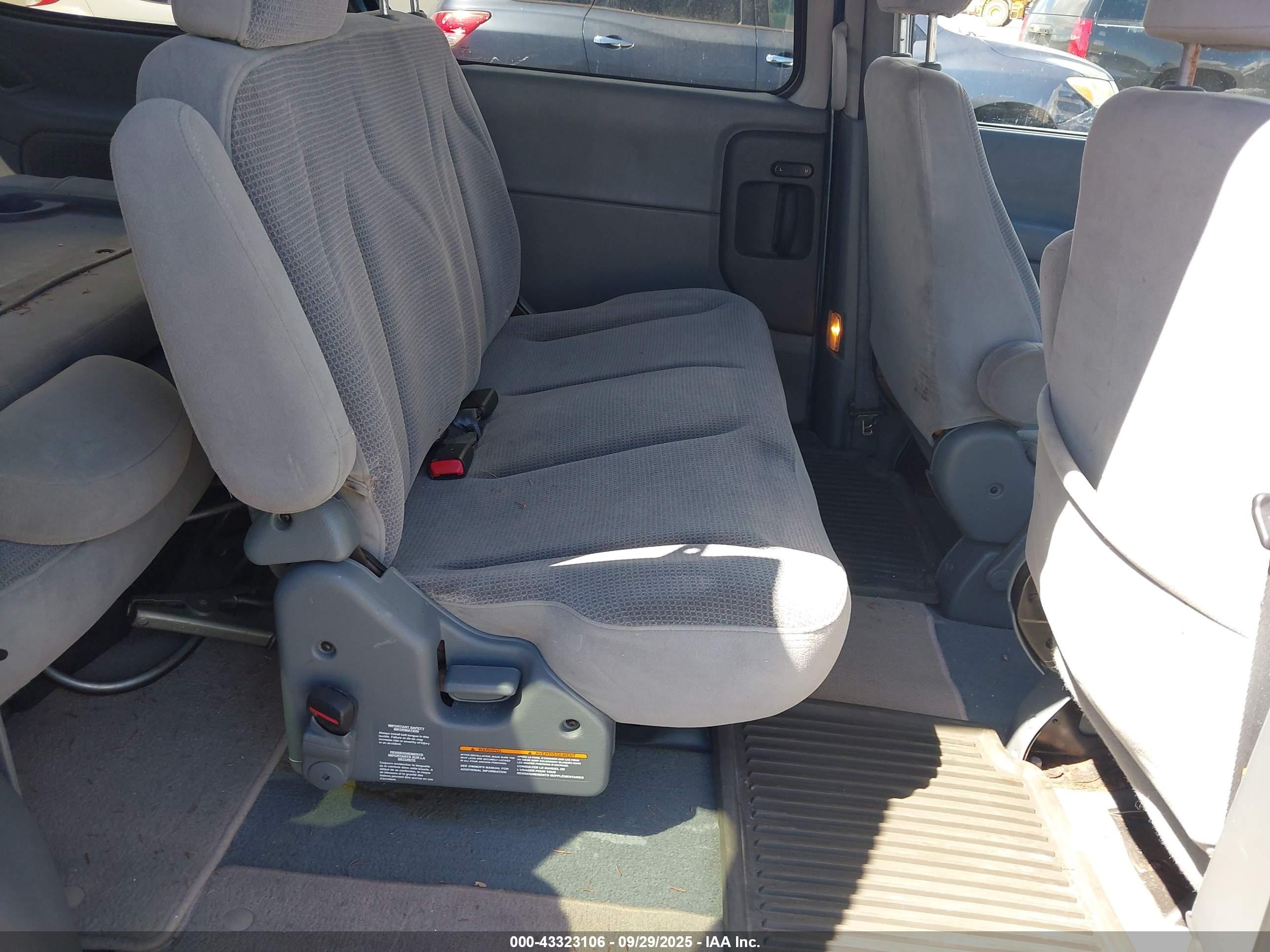 2001 Mercury Villager   Blue vin: 4M2ZV11T21DJ07904