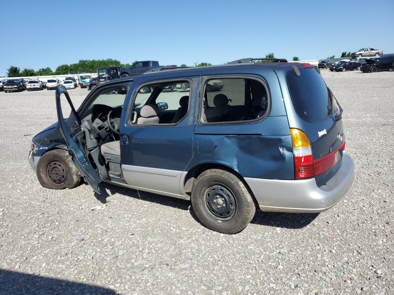 2002 Mercury Villager Blue vin: 4M2ZV11T52DJ18378