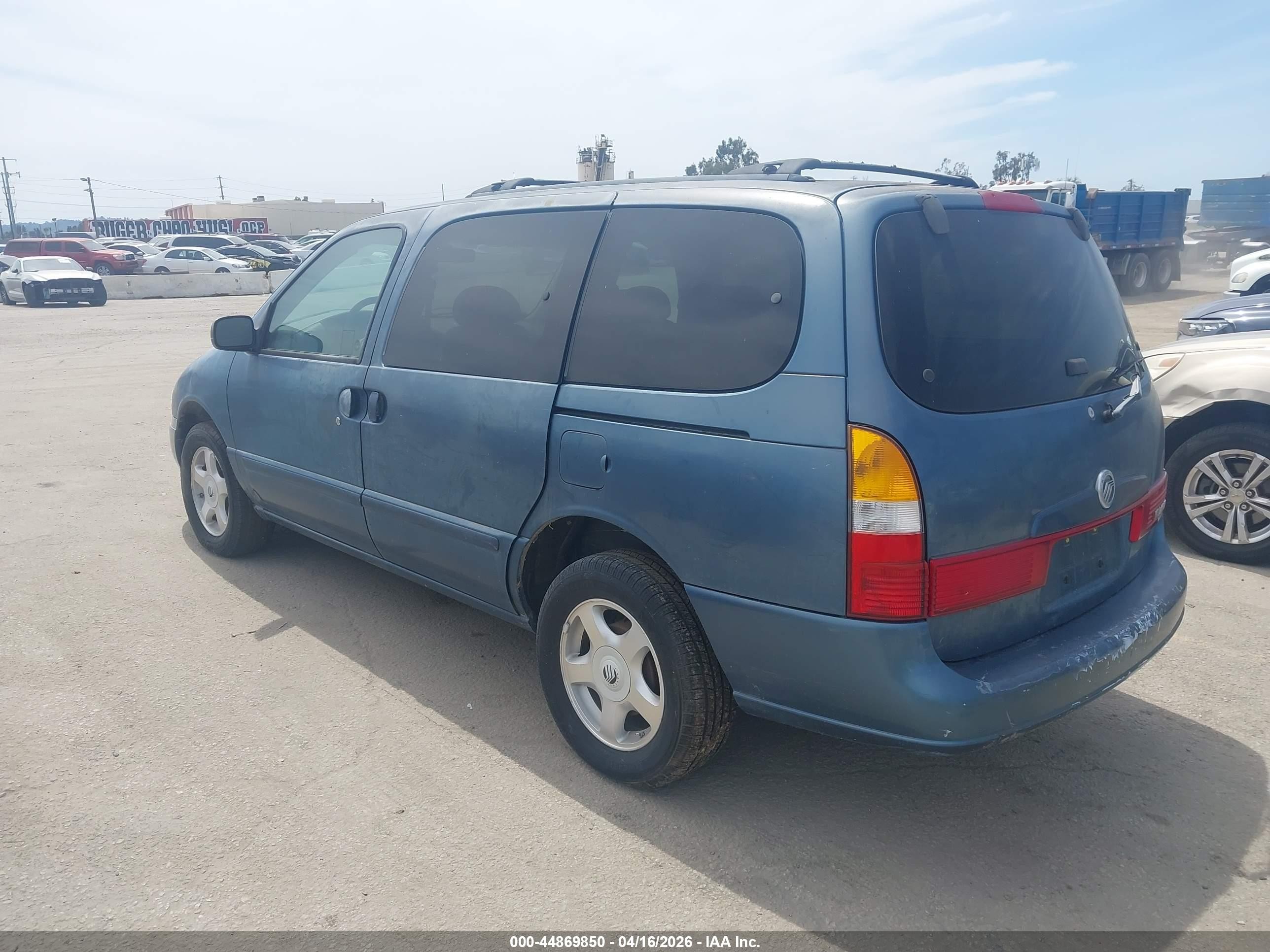 2001 Mercury Villager   Blue vin: 4M2ZV11T71DJ07686