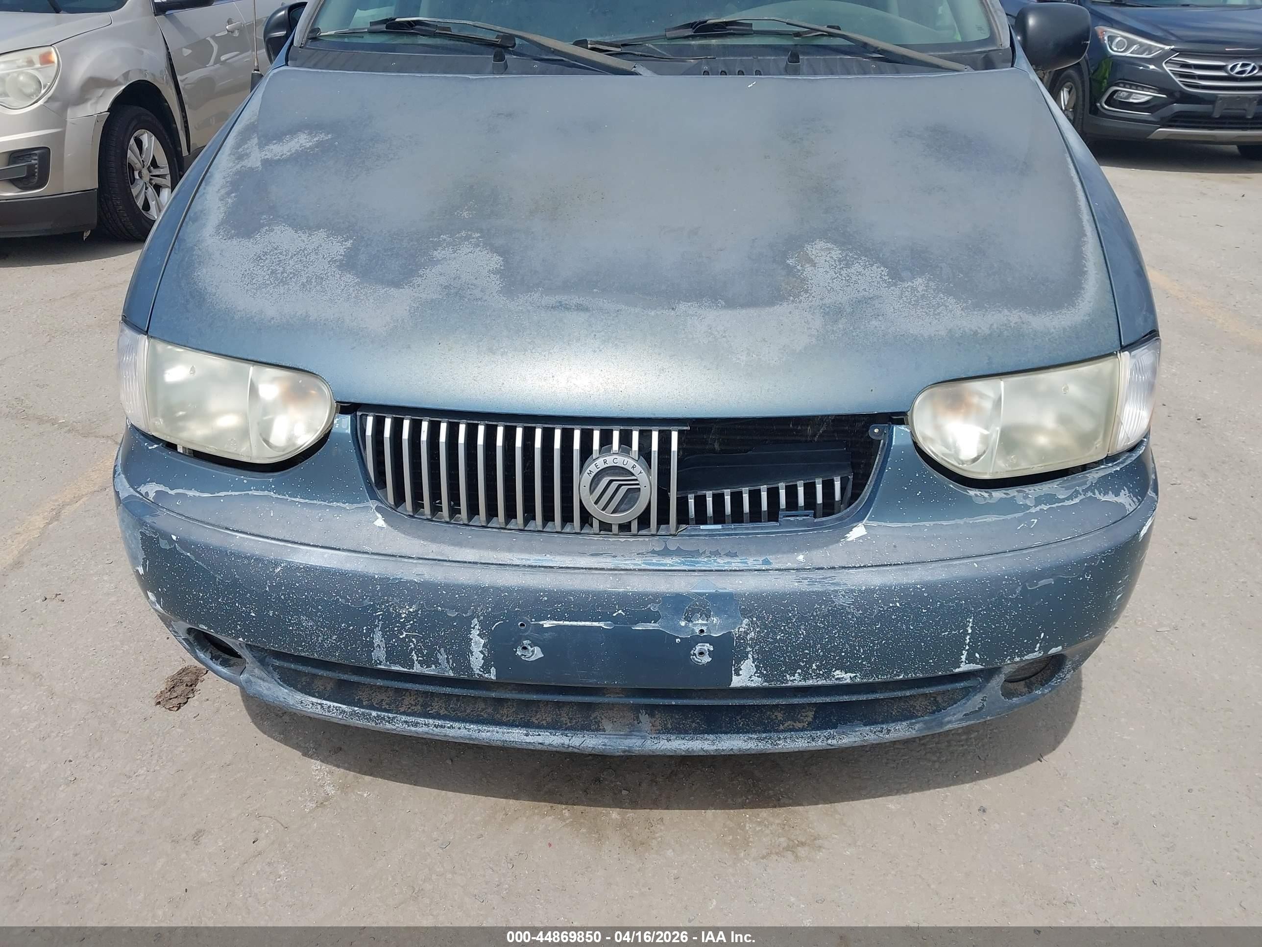2001 Mercury Villager   Blue vin: 4M2ZV11T71DJ07686