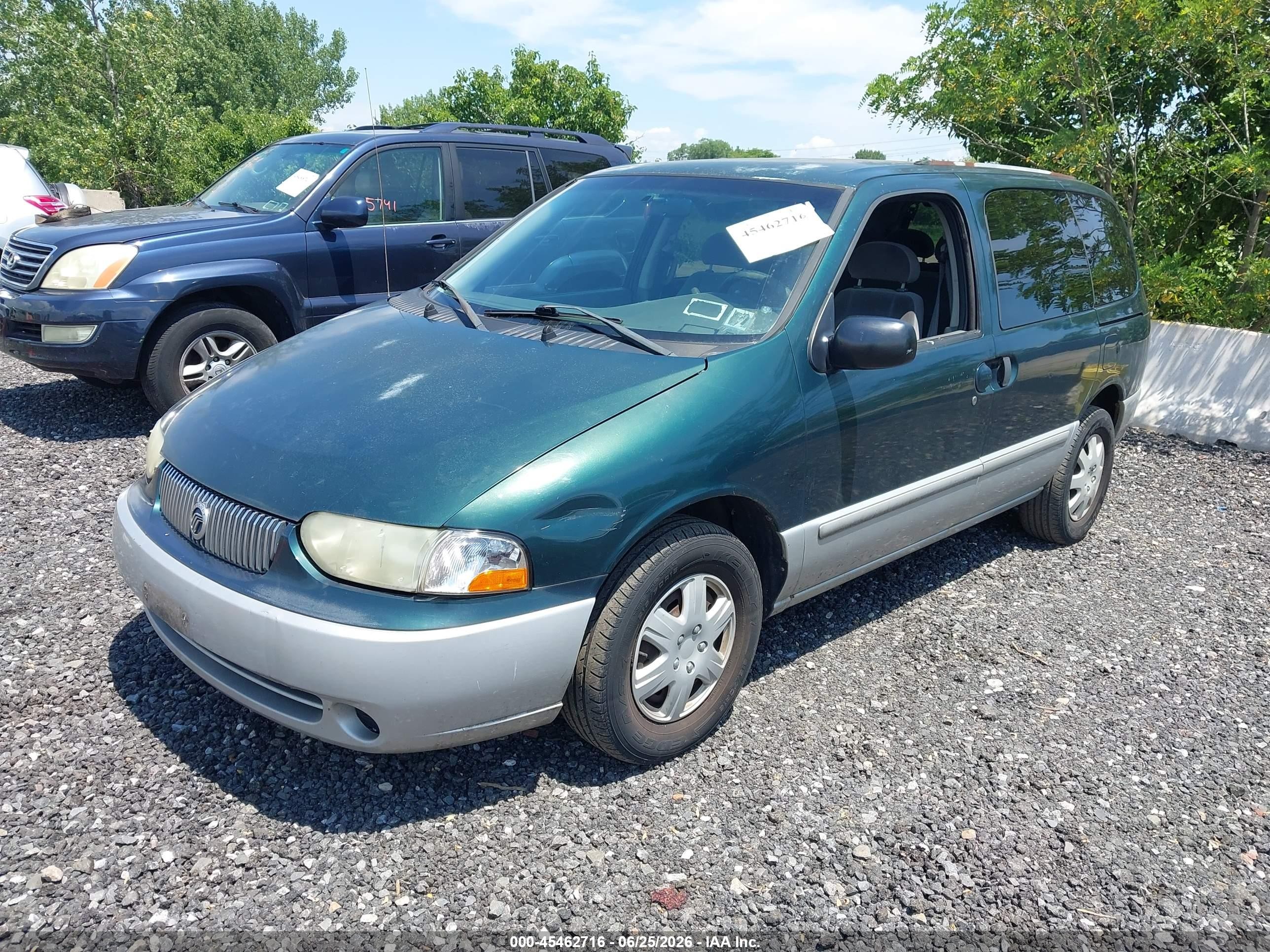 2002 Mercury Villager Value Green vin: 4M2ZV11T72DJ02134
