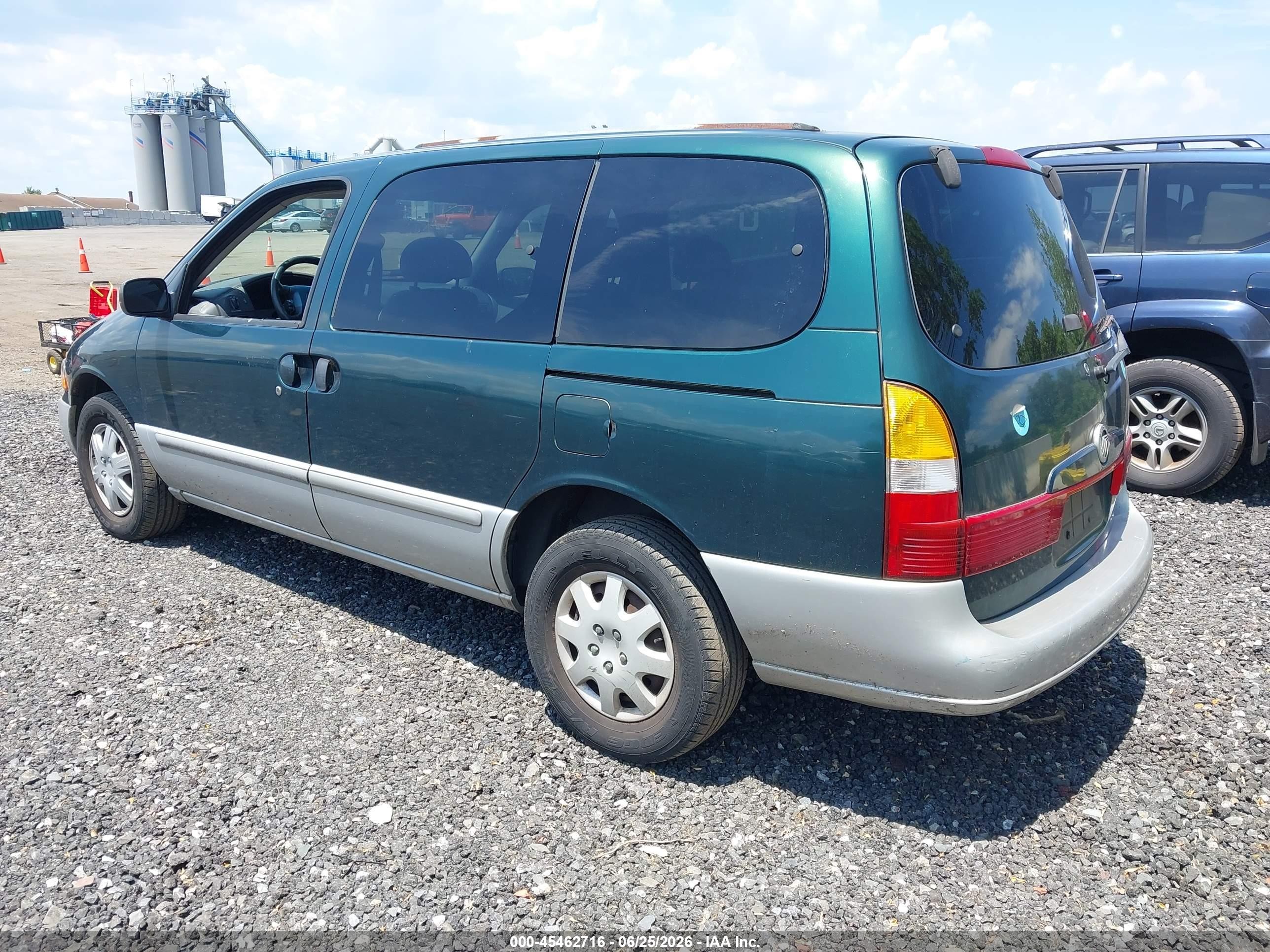 2002 Mercury Villager Value Green vin: 4M2ZV11T72DJ02134