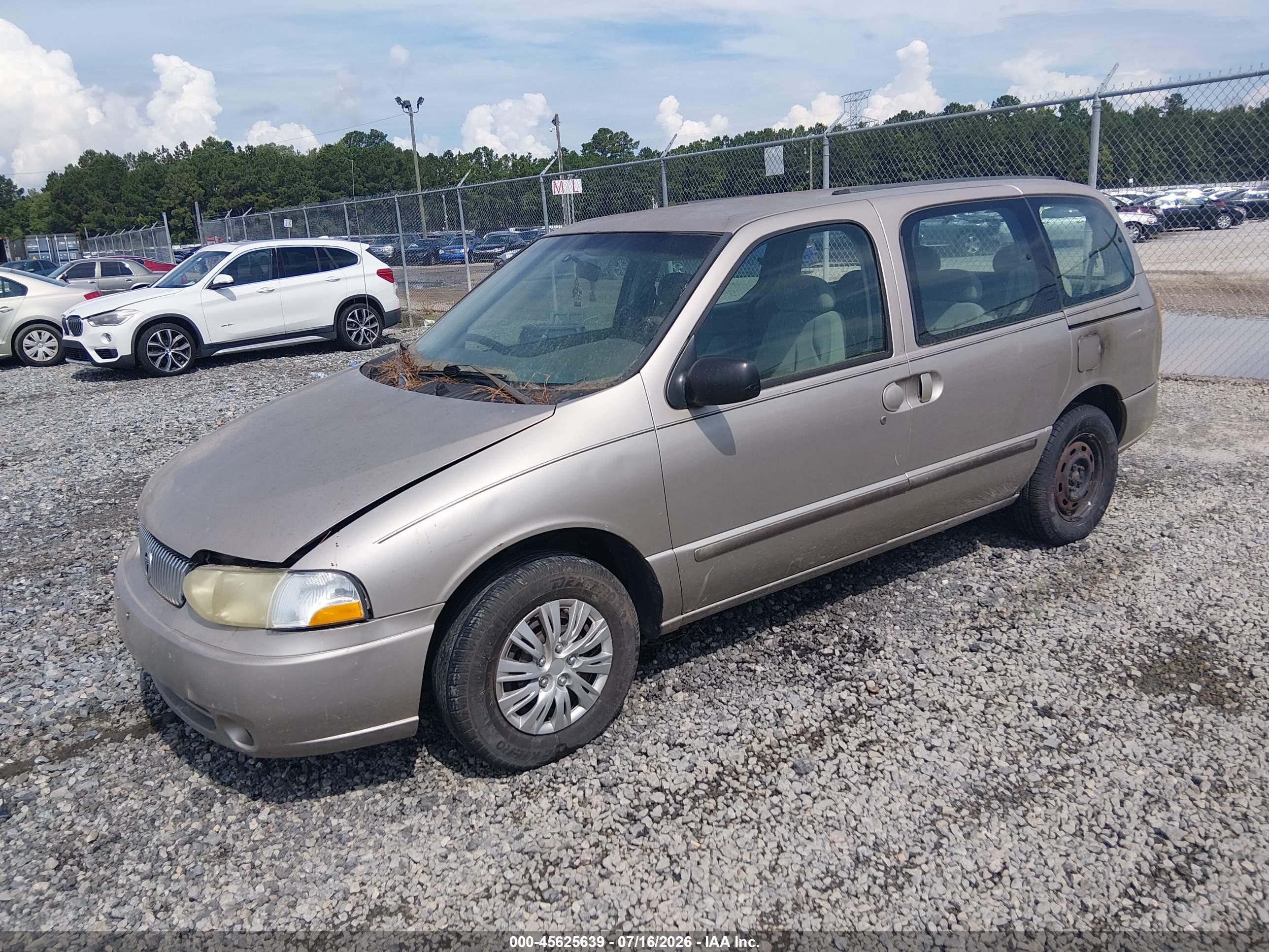 2002 Mercury Villager Value Бежевый vin: 4M2ZV11T72DJ03851