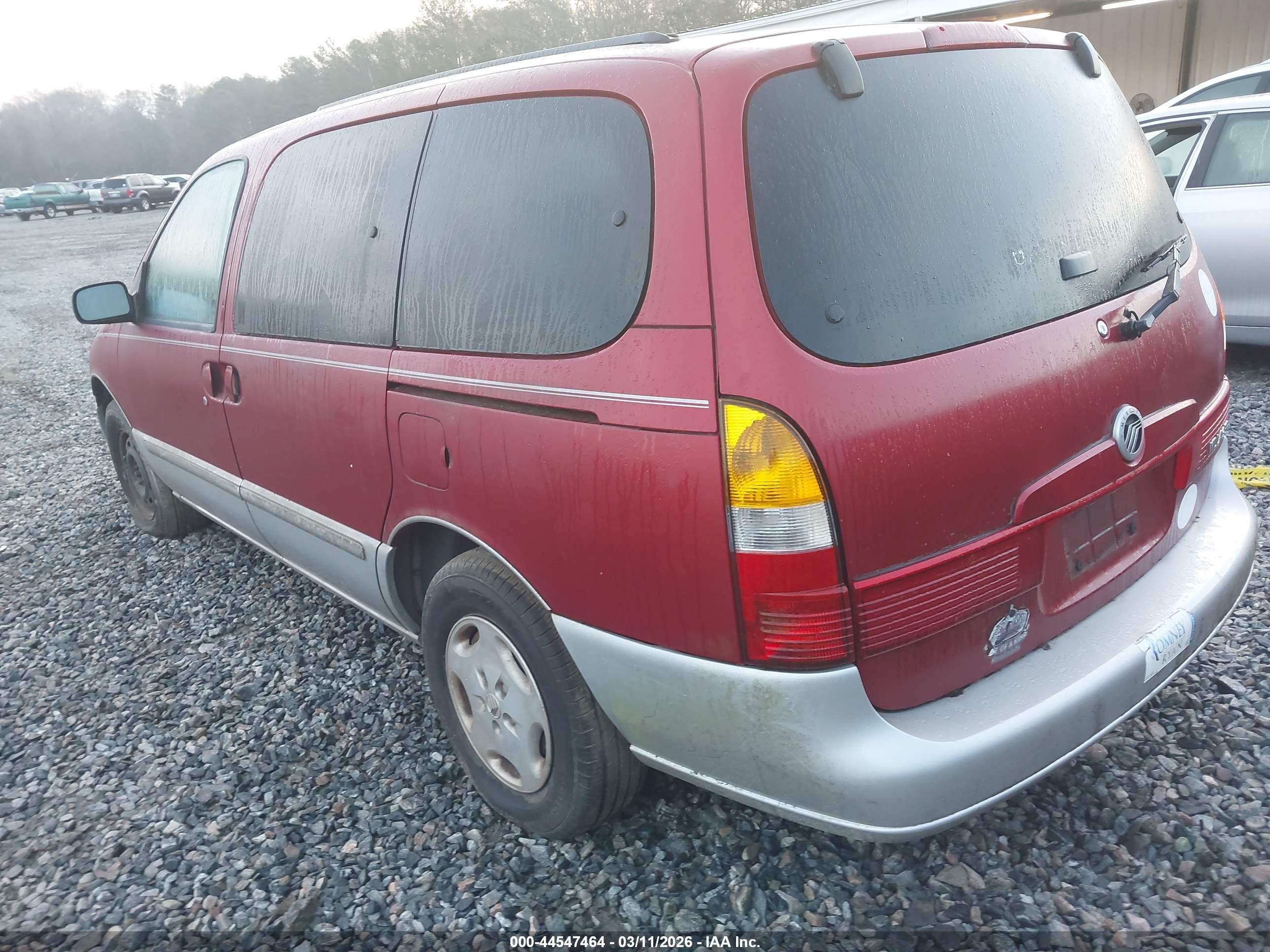 2002 Mercury Villager   Red vin: 4M2ZV11T82DJ14132