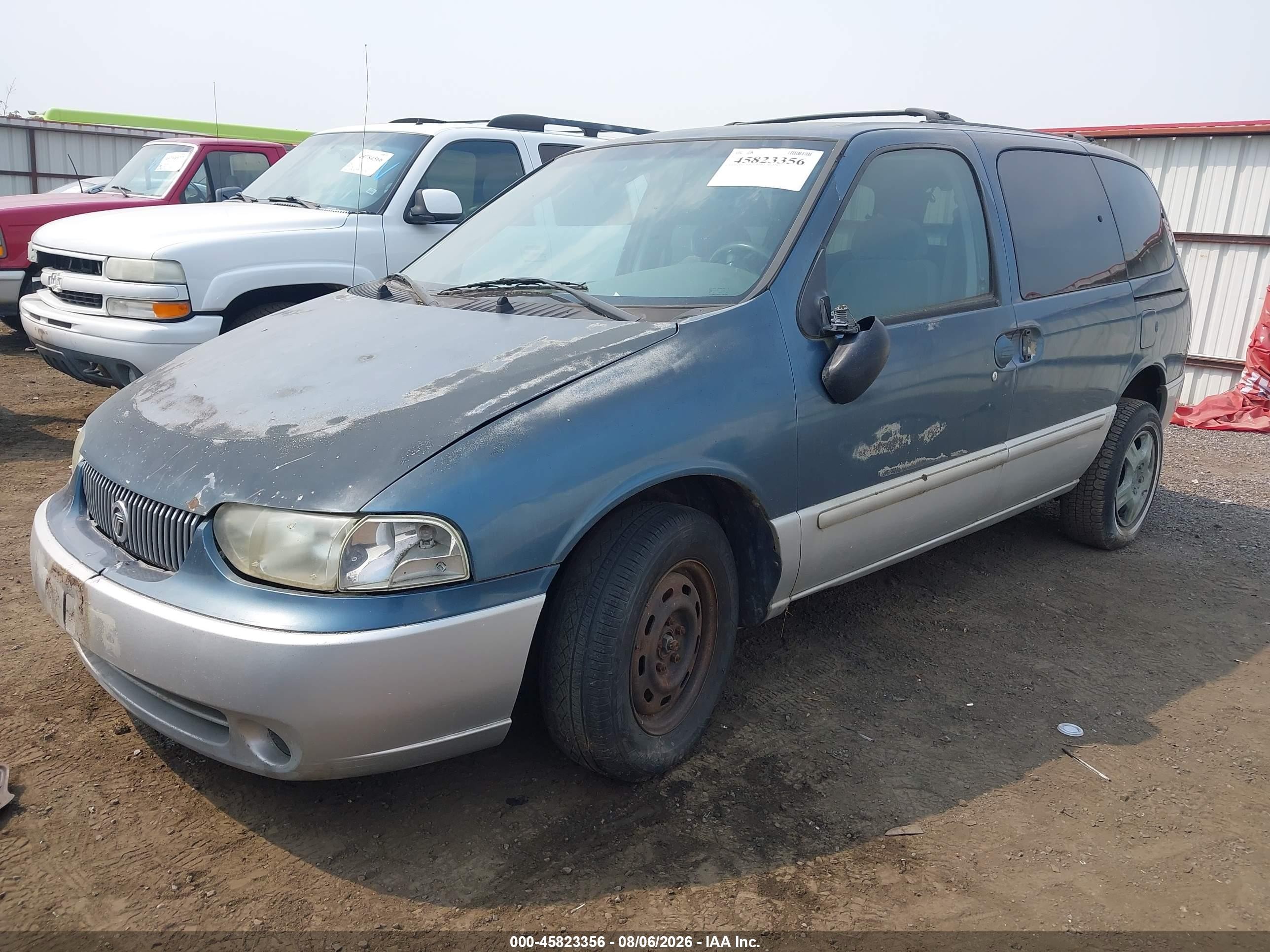 2002 Mercury Villager Value Green vin: 4M2ZV11TX2DJ04539