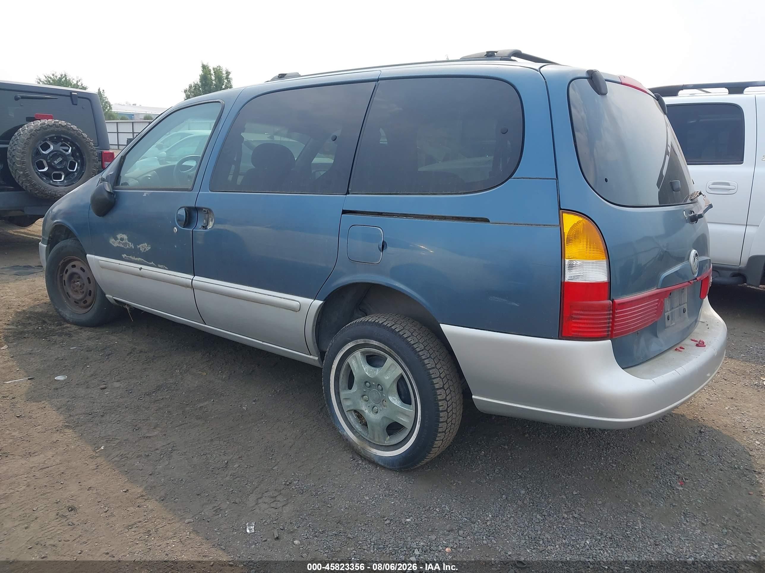 2002 Mercury Villager Value Green vin: 4M2ZV11TX2DJ04539