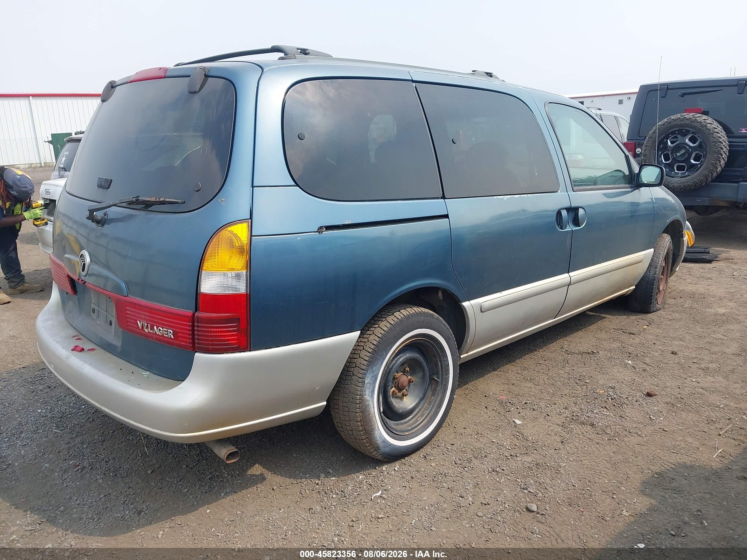 2002 Mercury Villager Value Green vin: 4M2ZV11TX2DJ04539