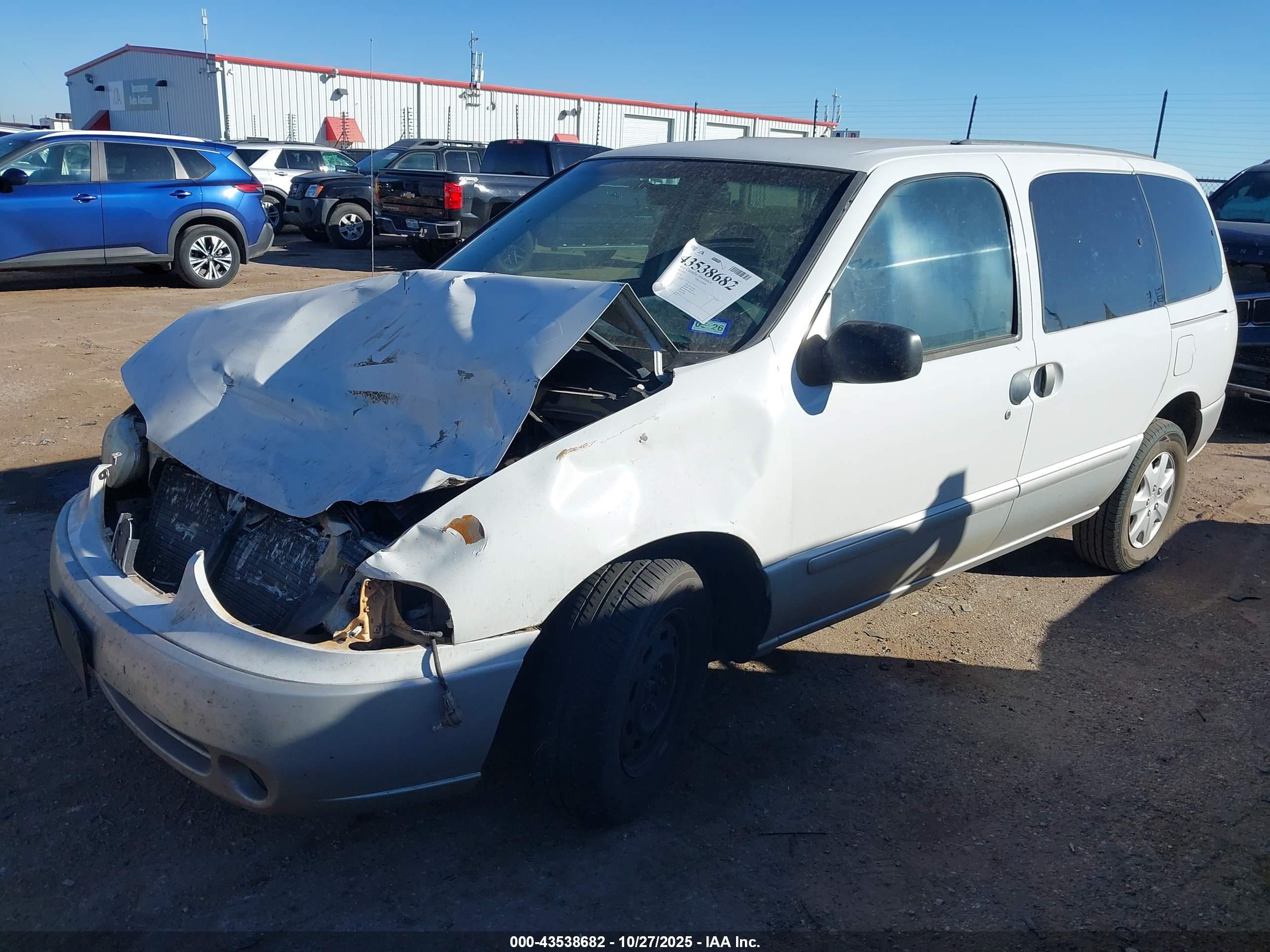 2002 Mercury Villager   White vin: 4M2ZV11TX2DJ05786
