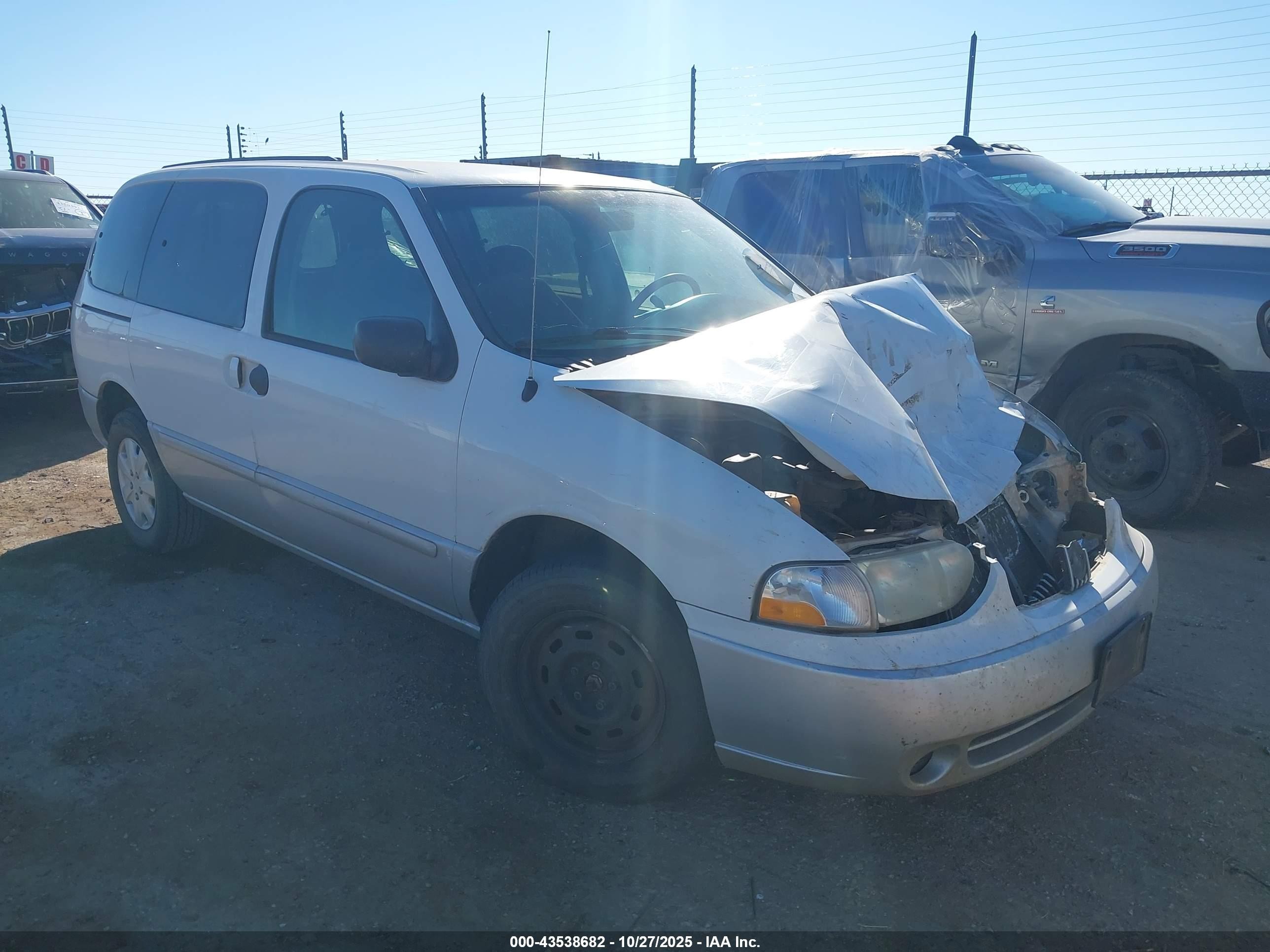 2002 Mercury Villager   White vin: 4M2ZV11TX2DJ05786