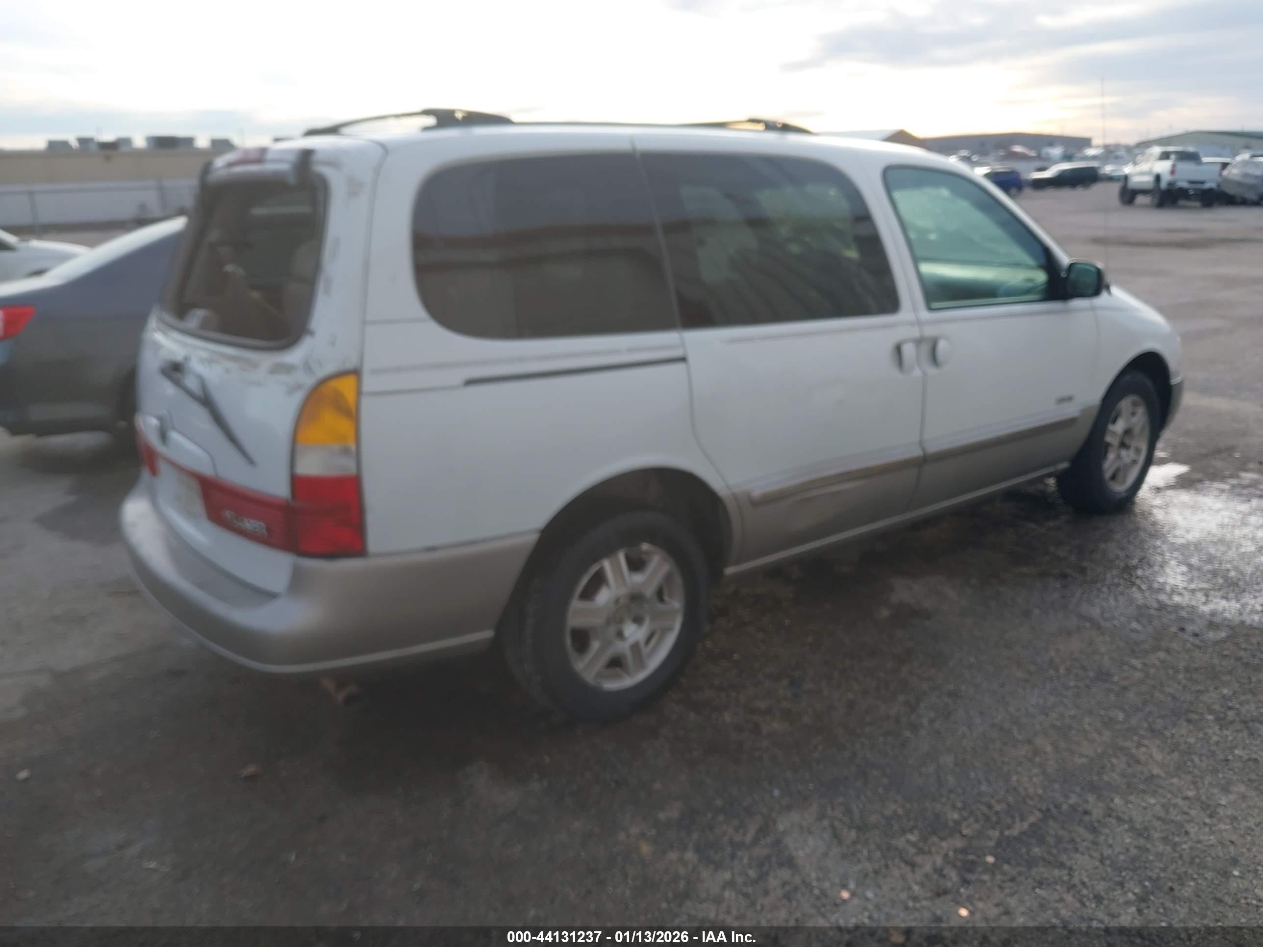 2002 Mercury Villager Estate White vin: 4M2ZV14T62DJ17431