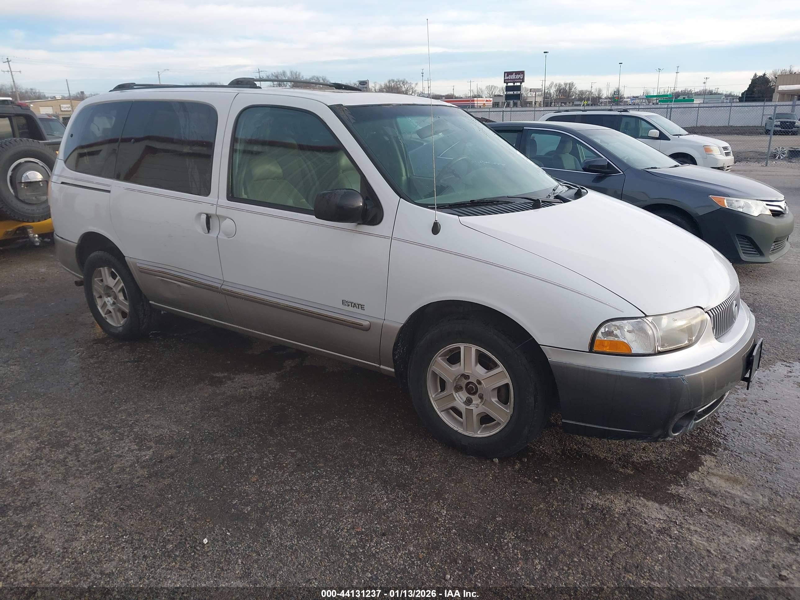 2002 Mercury Villager Estate White vin: 4M2ZV14T62DJ17431