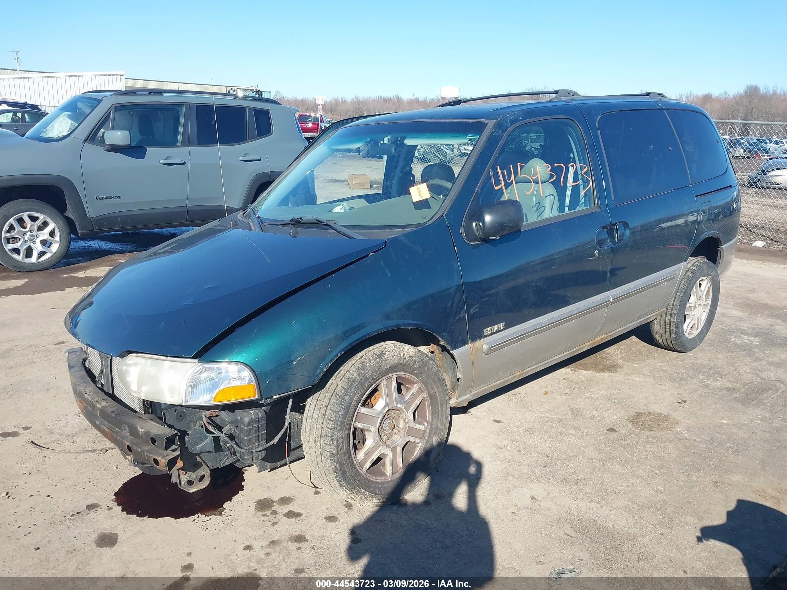 2002 Mercury Villager Estate Green vin: 4M2ZV14T82DJ16538