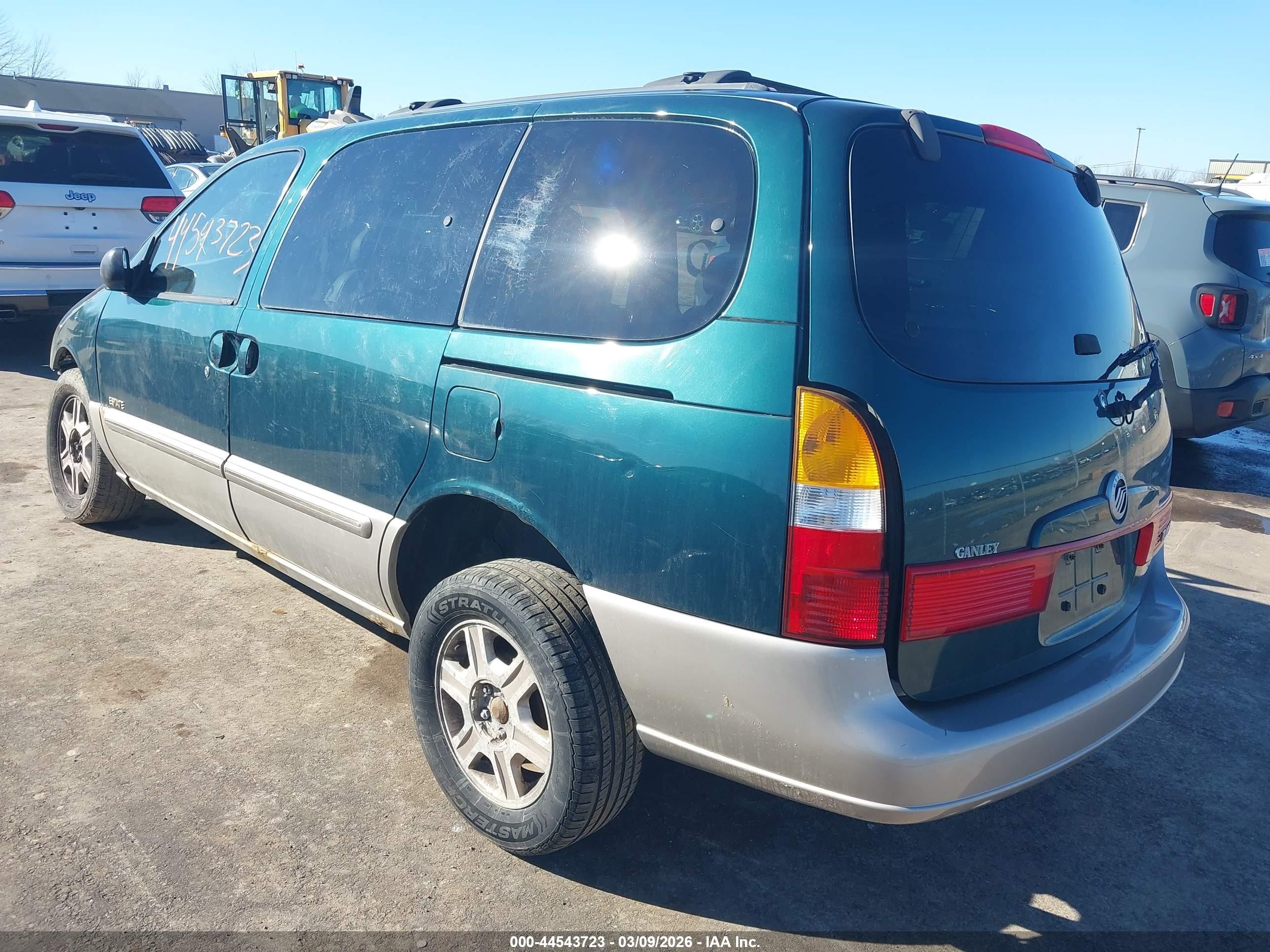 2002 Mercury Villager Estate Green vin: 4M2ZV14T82DJ16538
