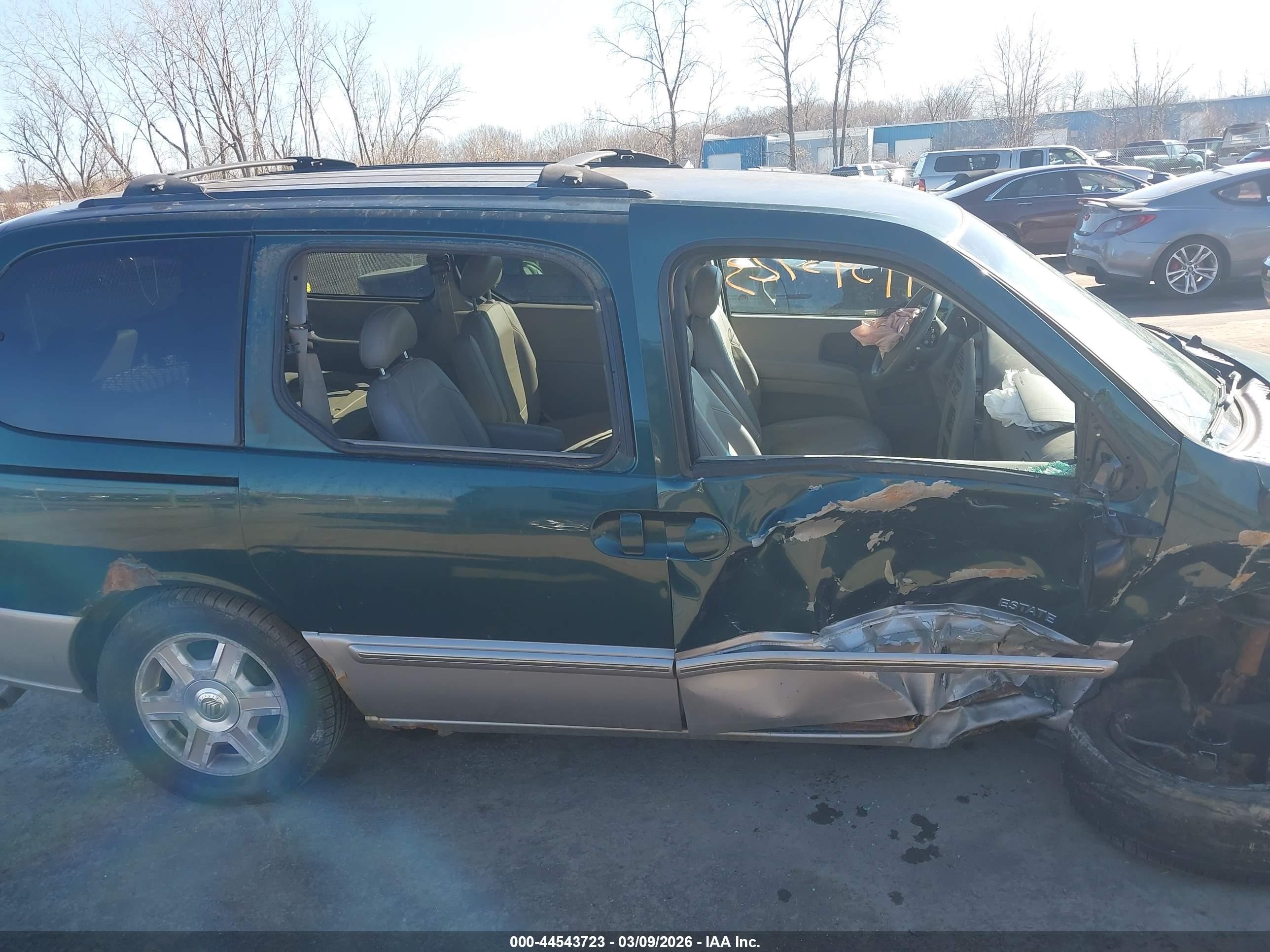 2002 Mercury Villager Estate Green vin: 4M2ZV14T82DJ16538