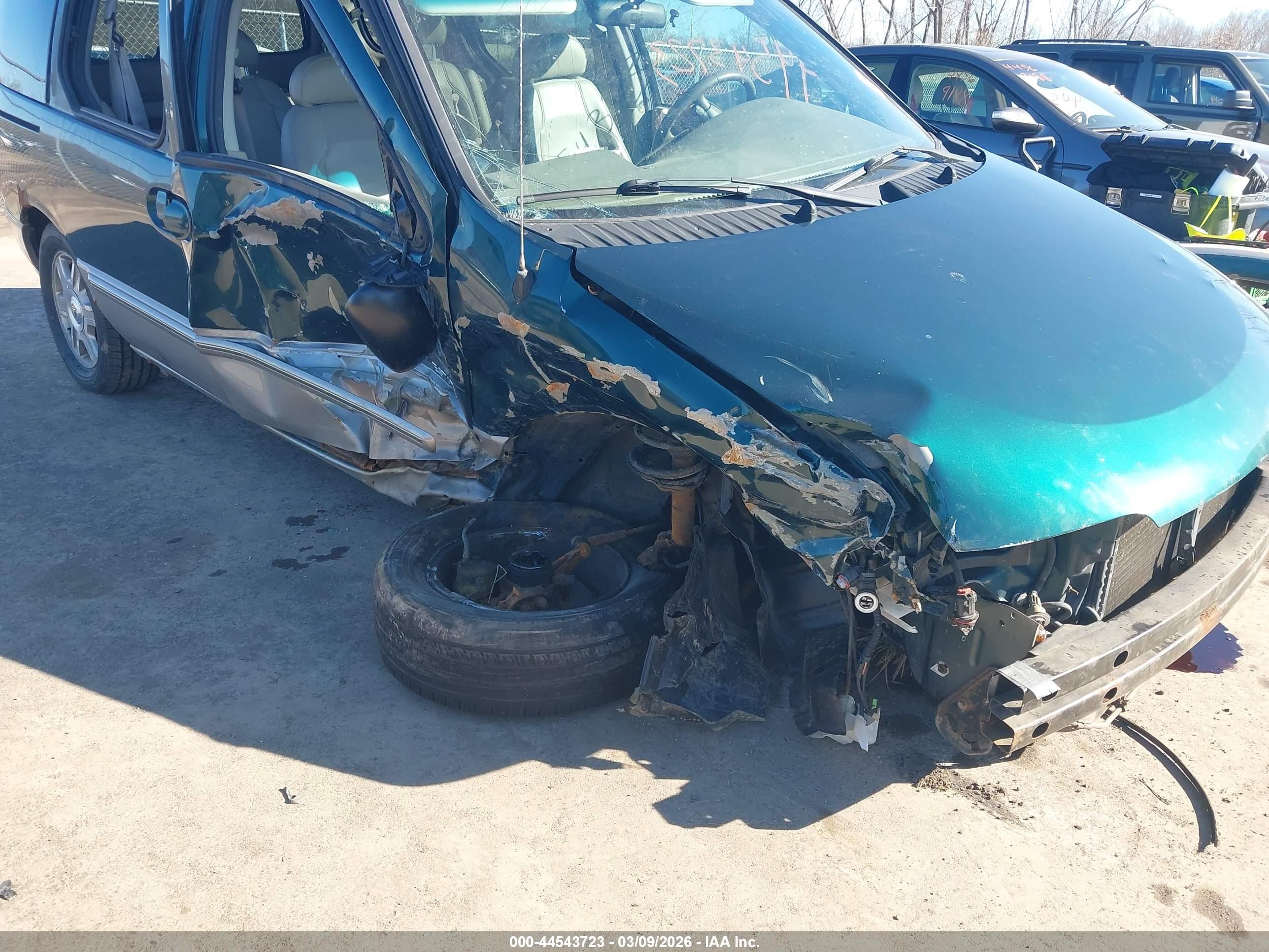 2002 Mercury Villager Estate Green vin: 4M2ZV14T82DJ16538
