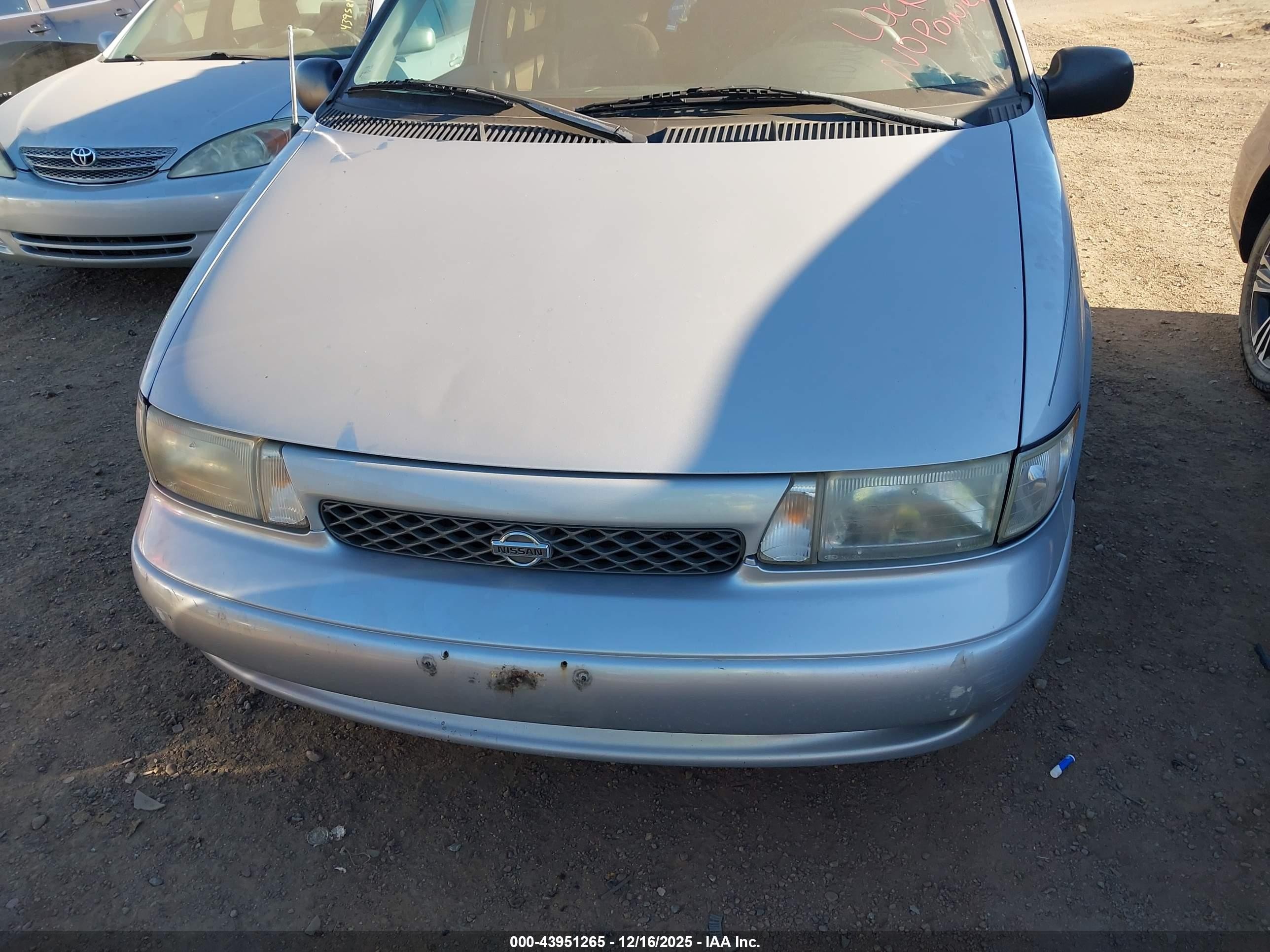1997 Nissan Quest Gxe/xe Серебряный vin: 4N2DN1112VD809769