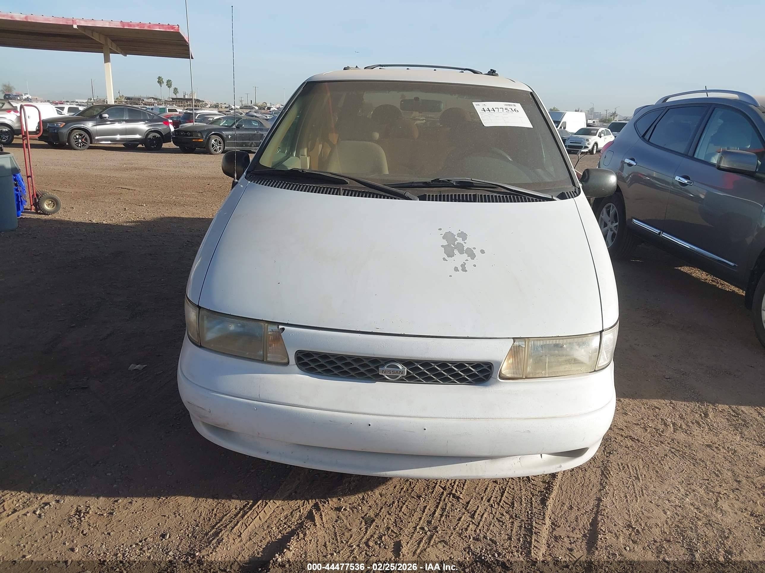 1997 Nissan Quest Gxe/xe Белый vin: 4N2DN1113VD841243