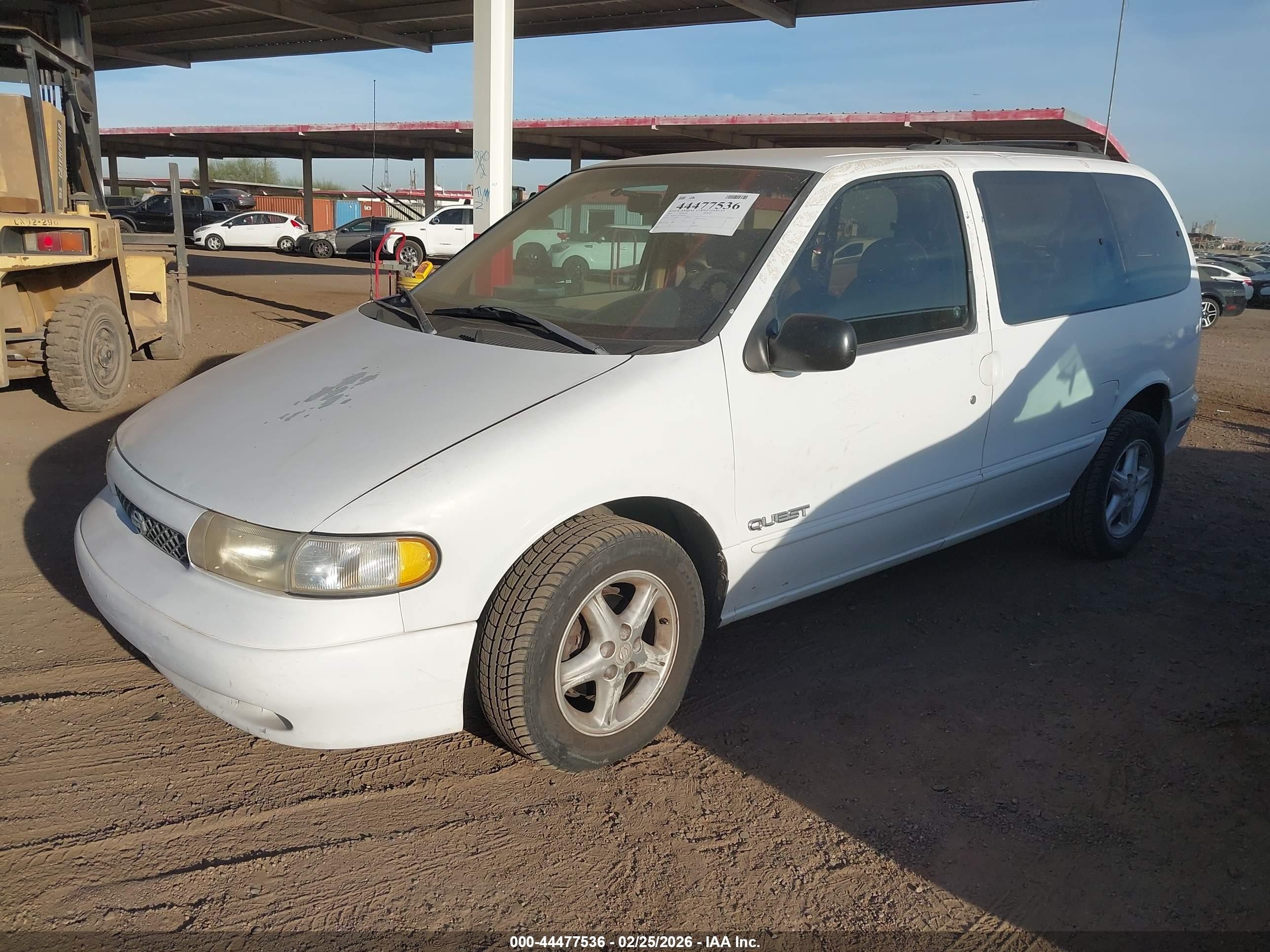 1997 Nissan Quest Gxe/xe Белый vin: 4N2DN1113VD841243