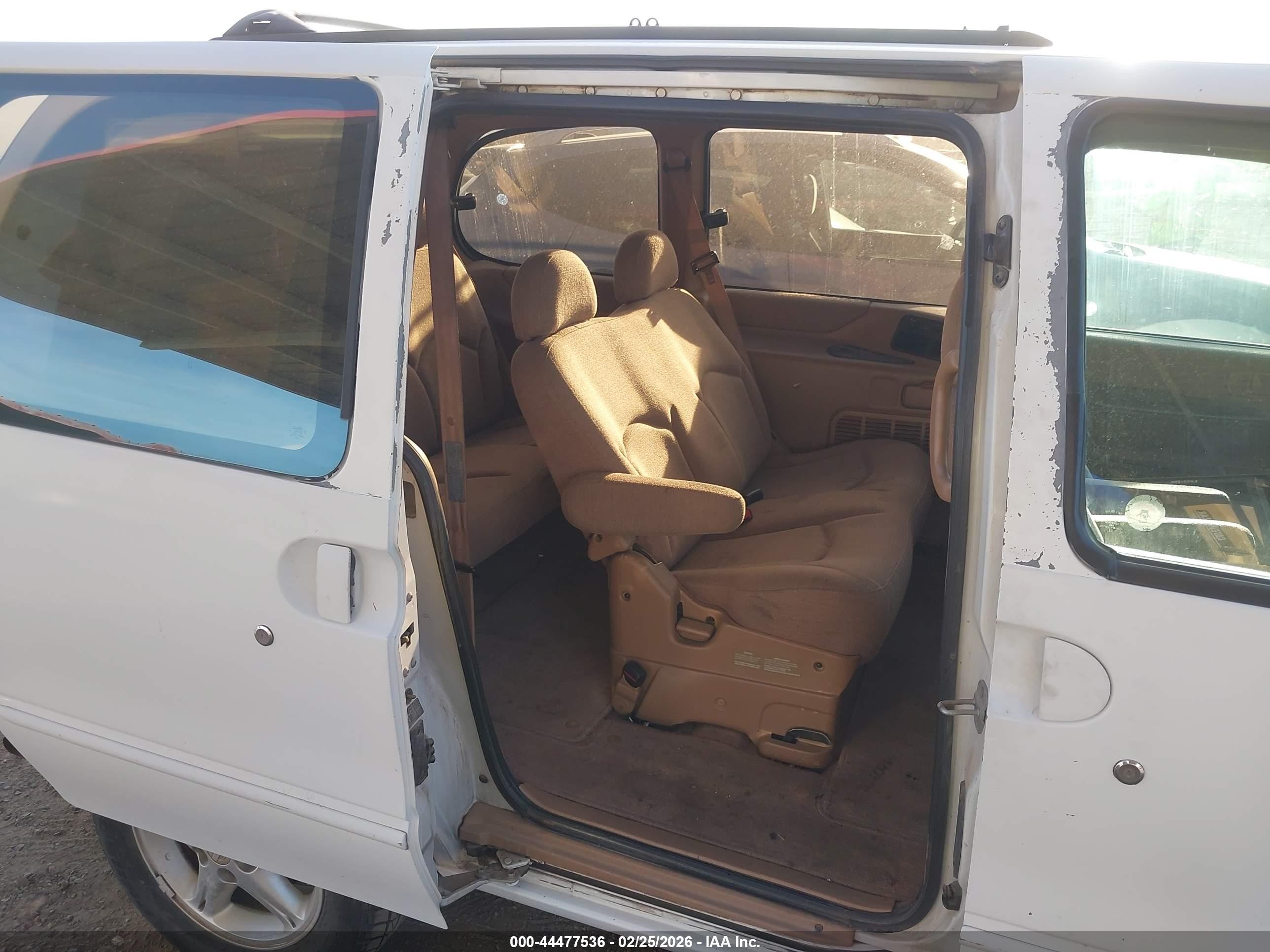 1997 Nissan Quest Gxe/xe Белый vin: 4N2DN1113VD841243