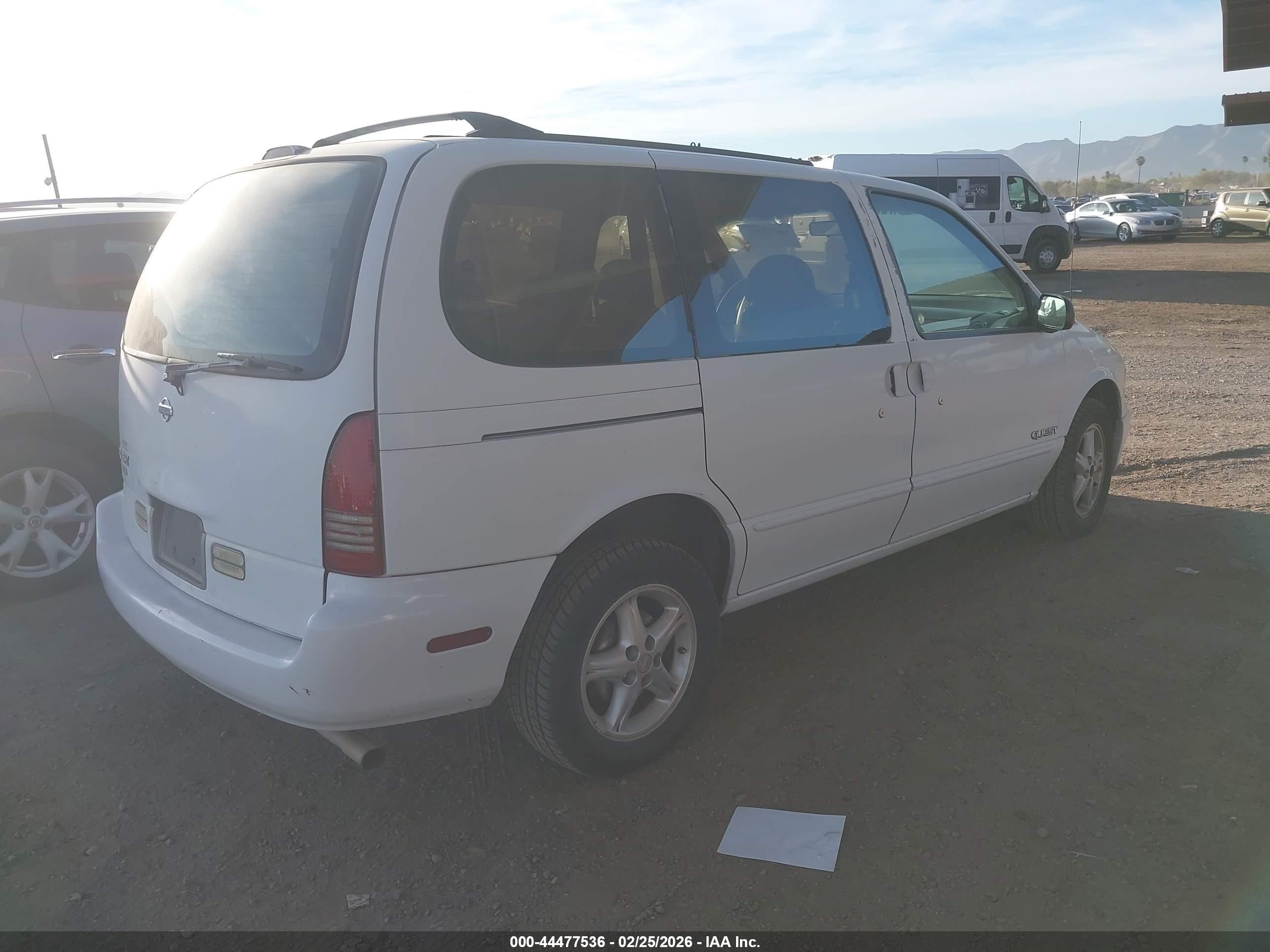 1997 Nissan Quest Gxe/xe Белый vin: 4N2DN1113VD841243