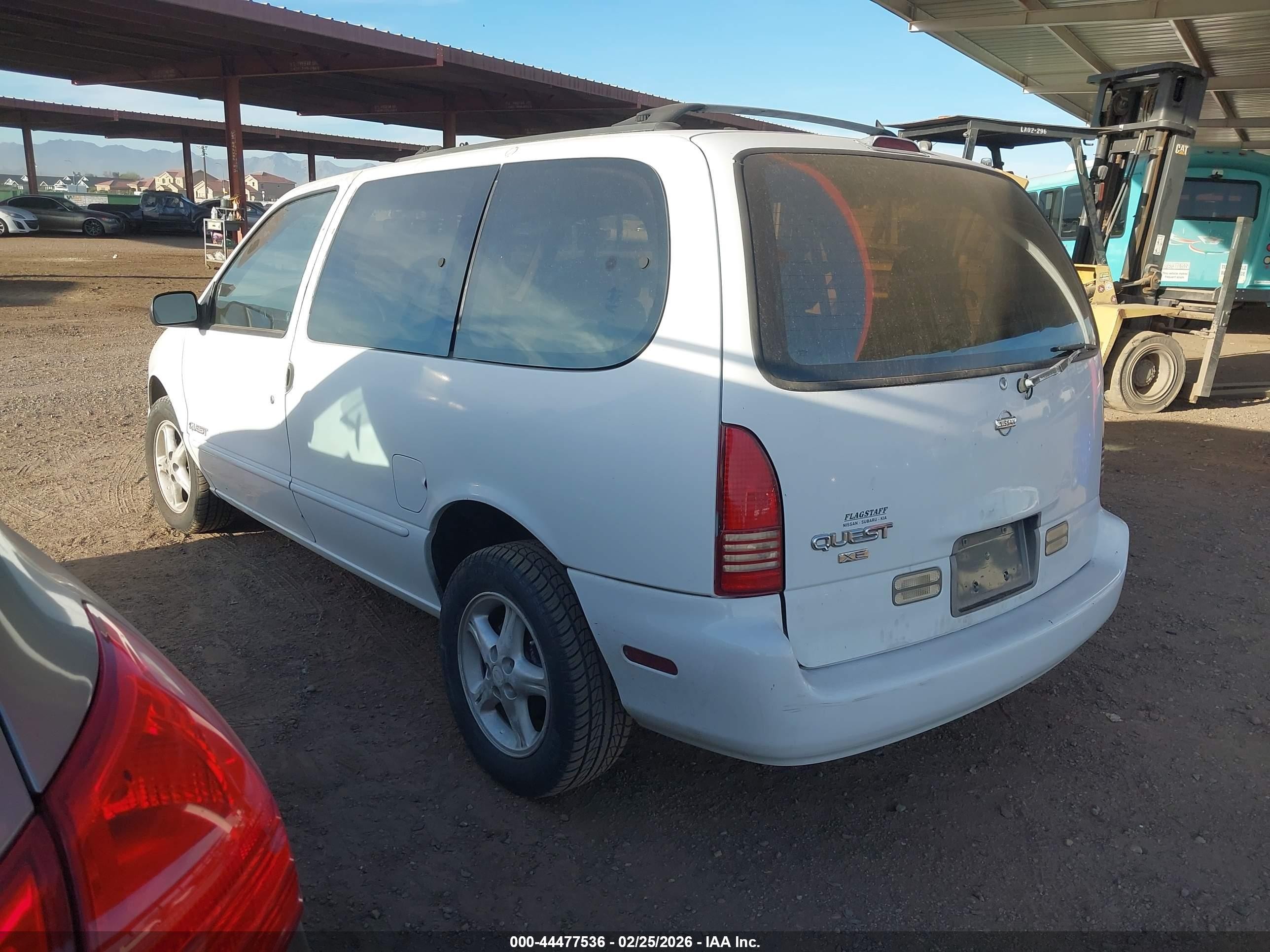 1997 Nissan Quest Gxe/xe Белый vin: 4N2DN1113VD841243