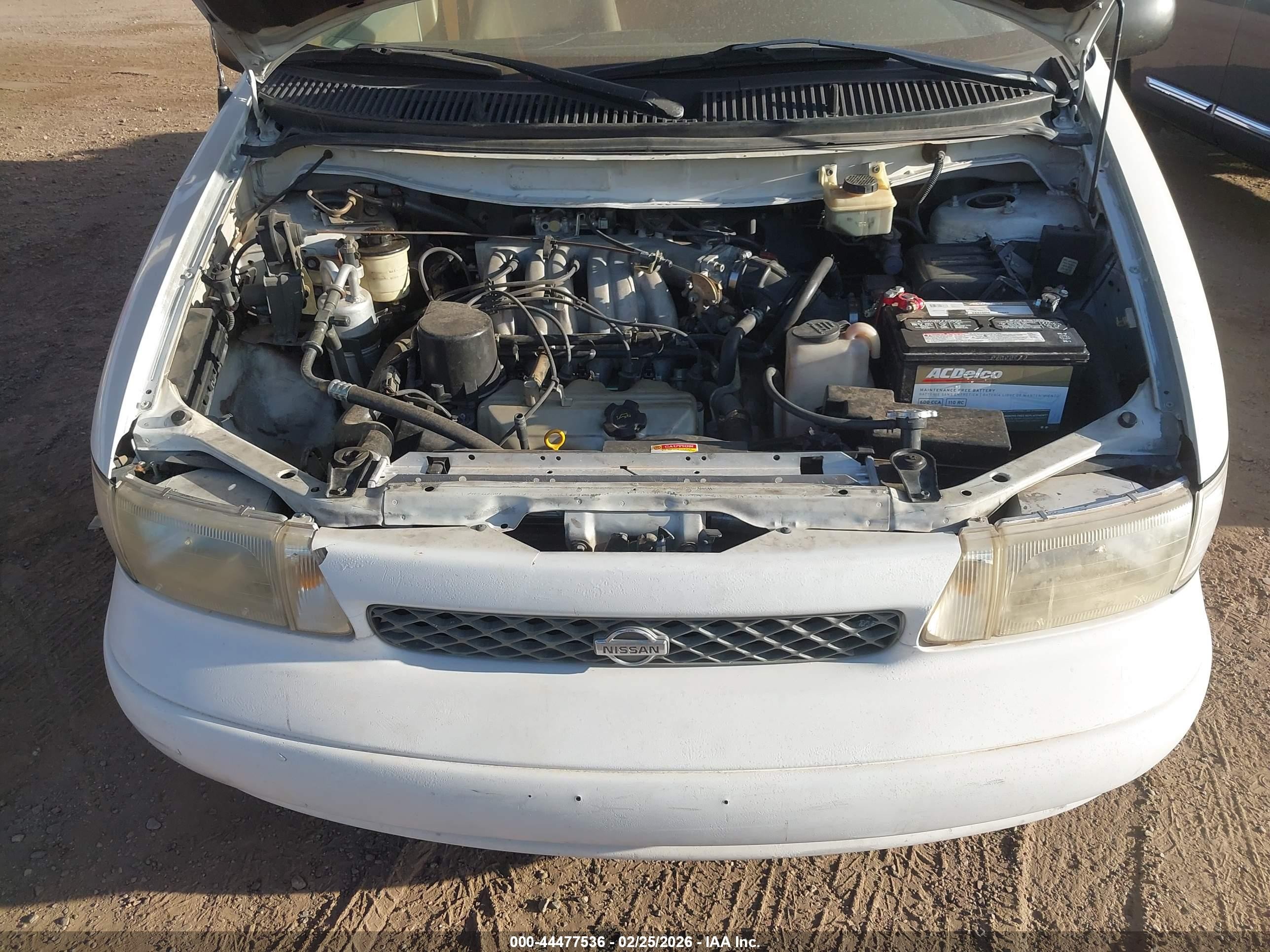 1997 Nissan Quest Gxe/xe Белый vin: 4N2DN1113VD841243